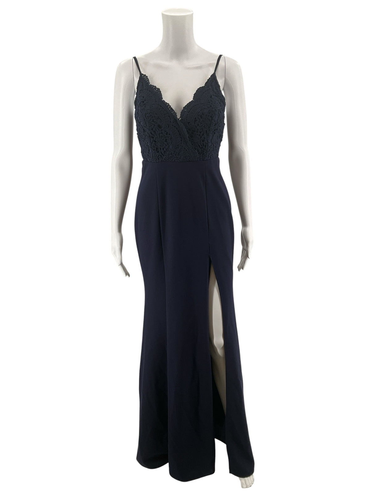 Lulus Awaken My Love Navy Blue Lace Maxi Dress Size Medium - ONLINE ONLY