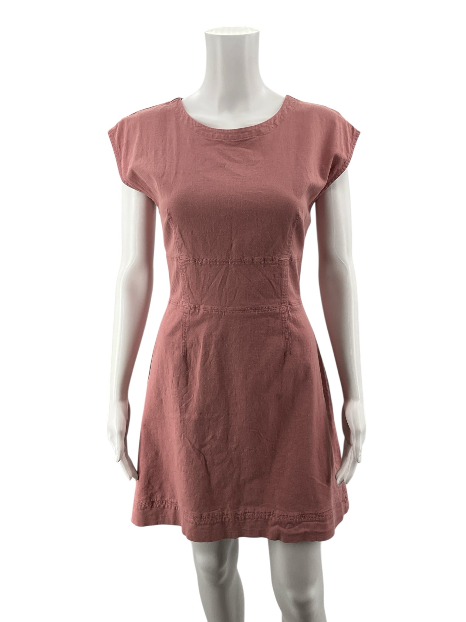 by Anthropologie mauve Mini Anthropologie Mauve Solid Pre-Owned Ladies Dress - Size 8 - Size 8