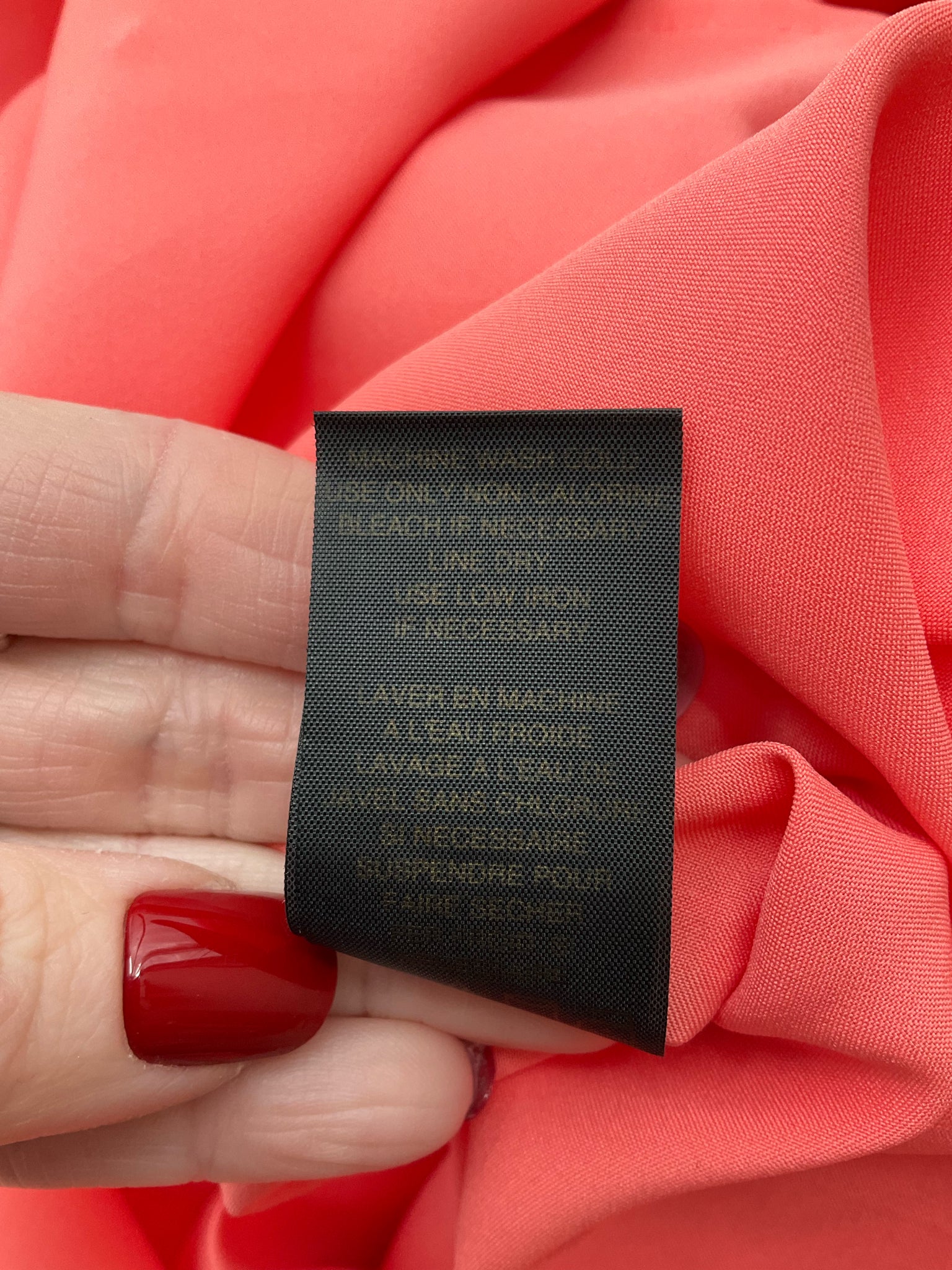 Cynthia Steffe Coral Solid Pre-Owned Ladies Dress - Size 8