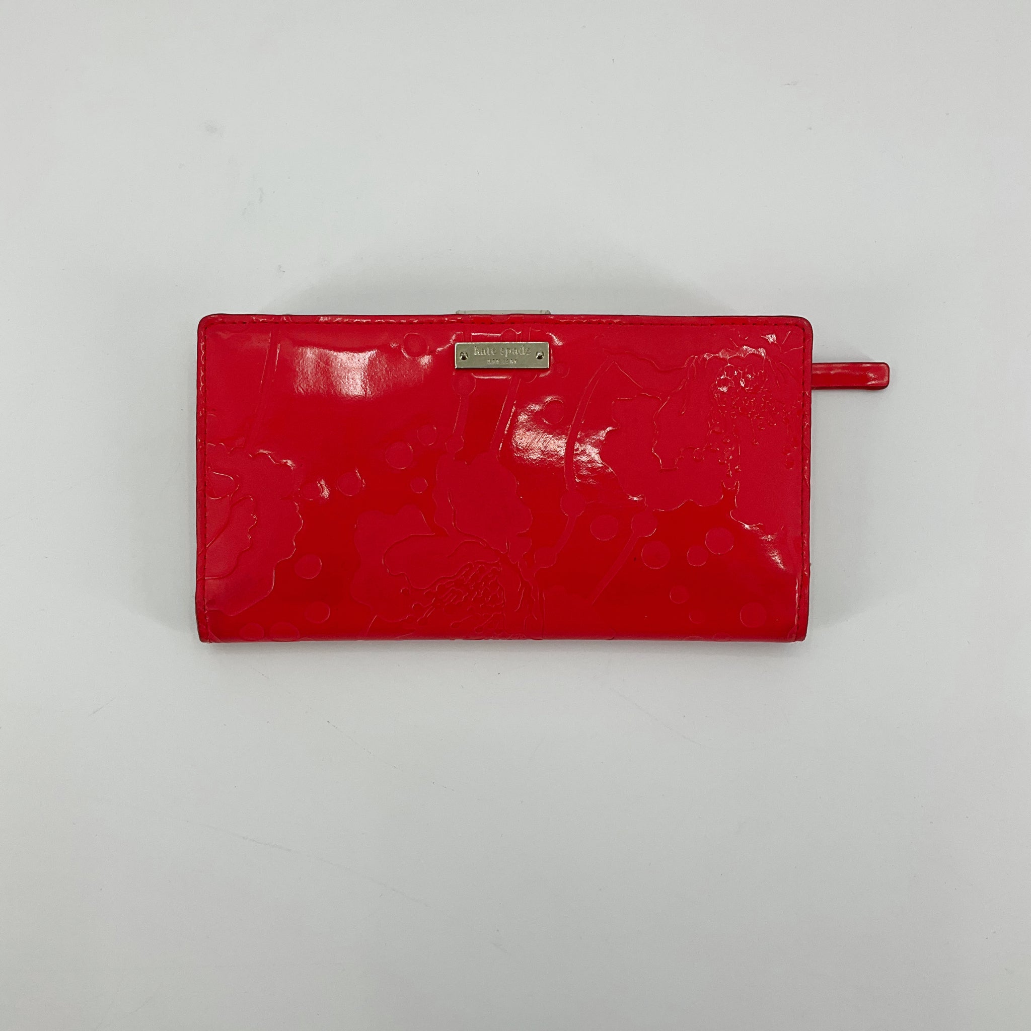 Kate Spade New York Kate Spade Wellesley Red Floral Patent Leather Agenda Cover Planner
