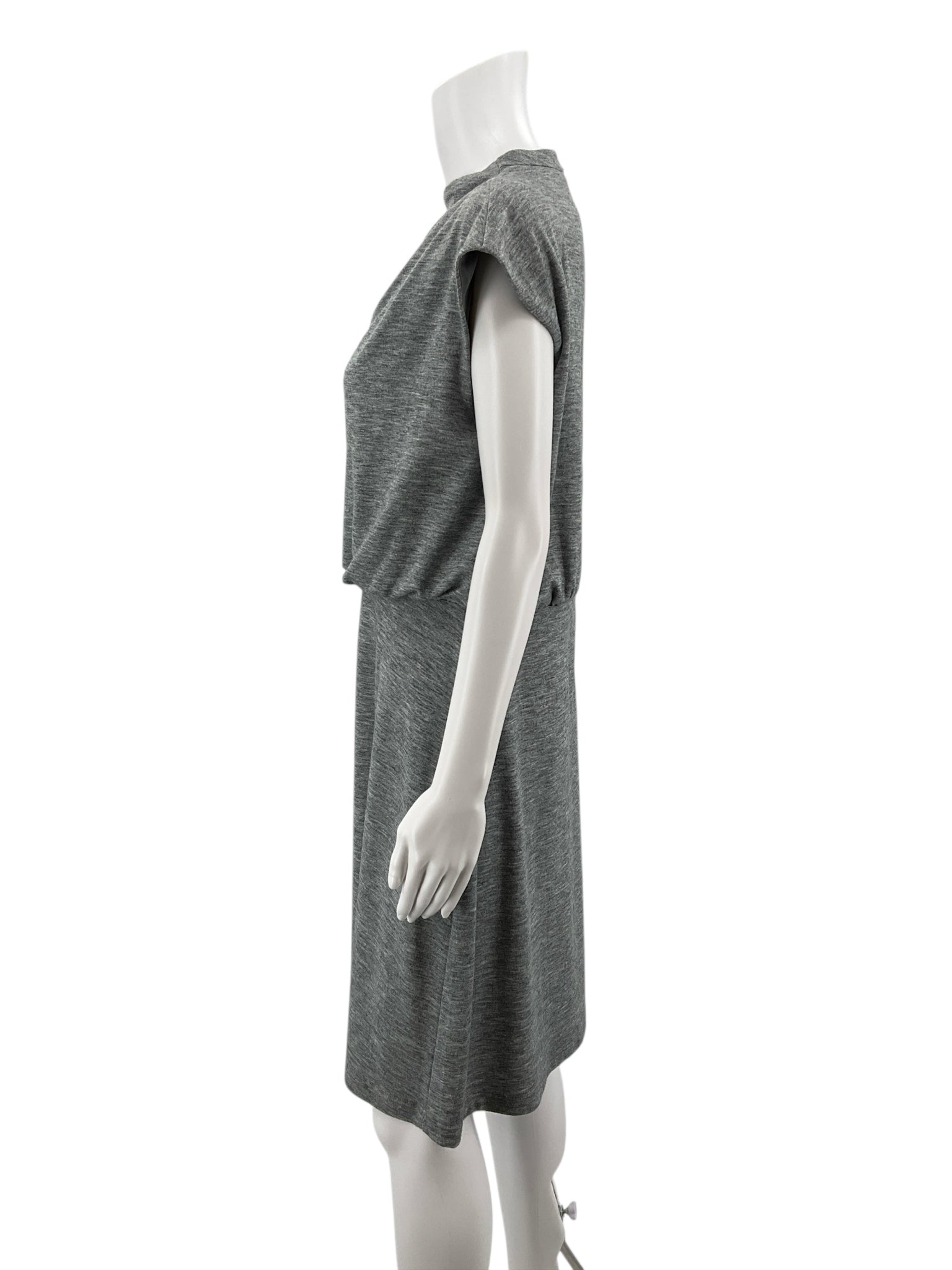 Ann Taylor Gray Heathered Pre-Owned Ladies Dress - Size 12 Petite - ONLINE ONLY