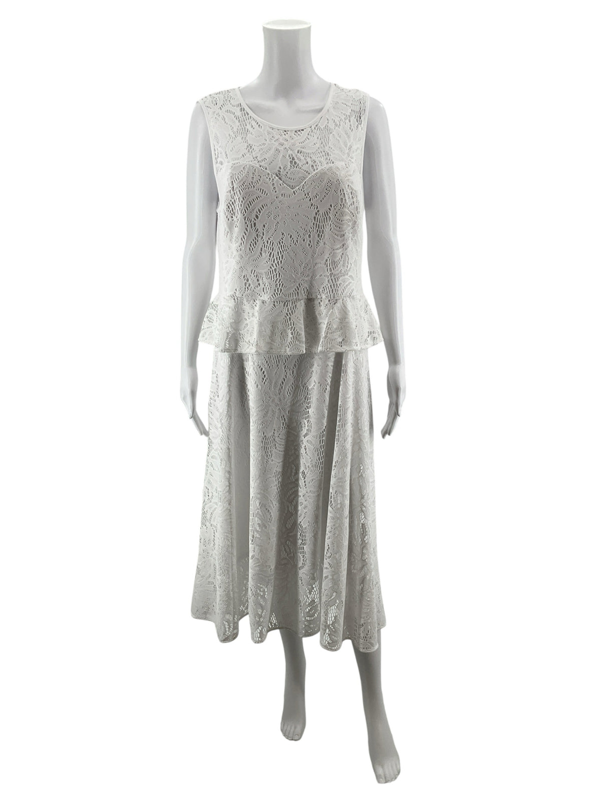 Lilly Pulitzer Armista Floral Lace Tiered Peplum Dress Size 14 - ONLINE ONLY