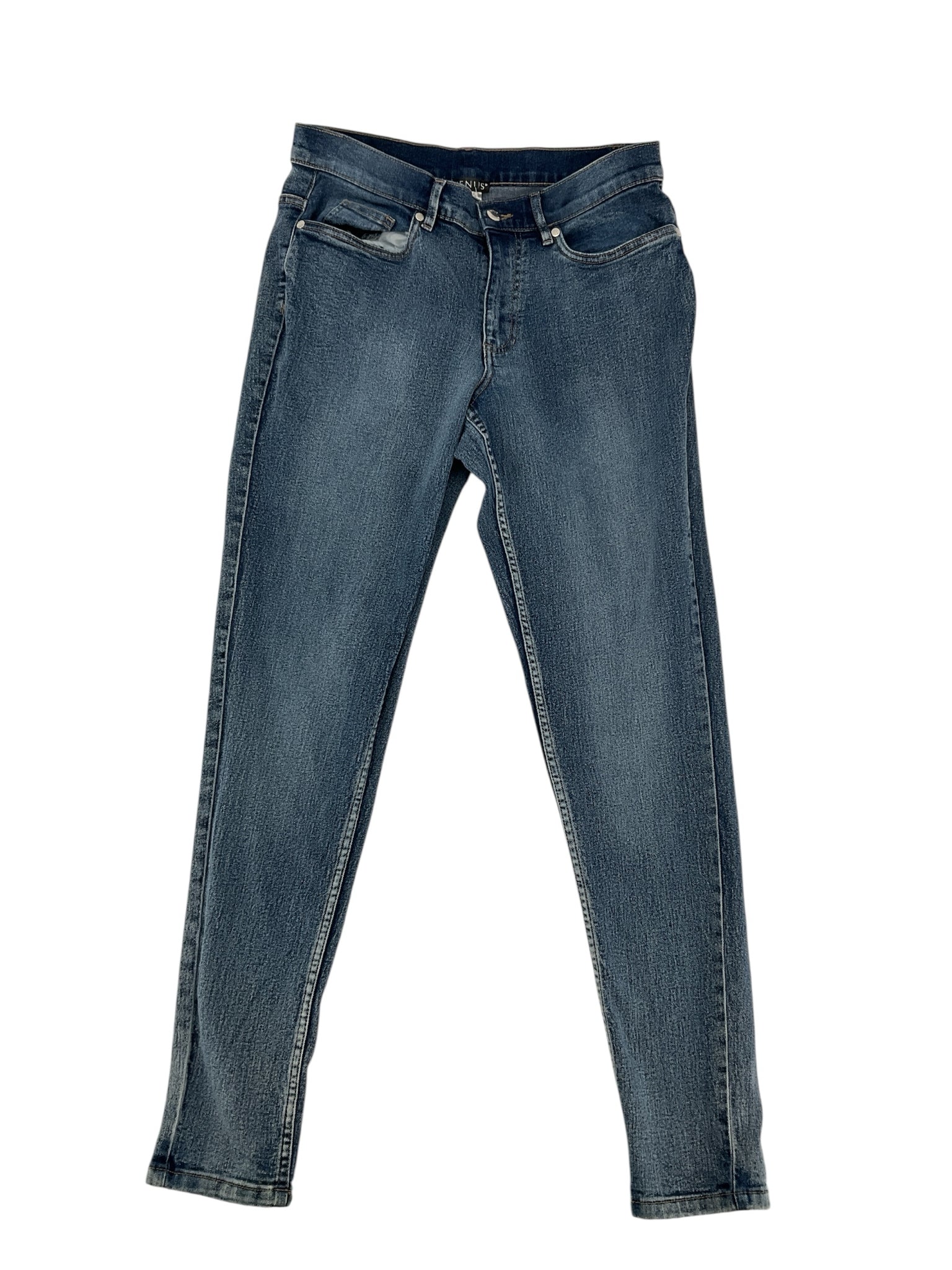 Venus Size 10 Blue Solid Pre-Owned Ladies Jeans