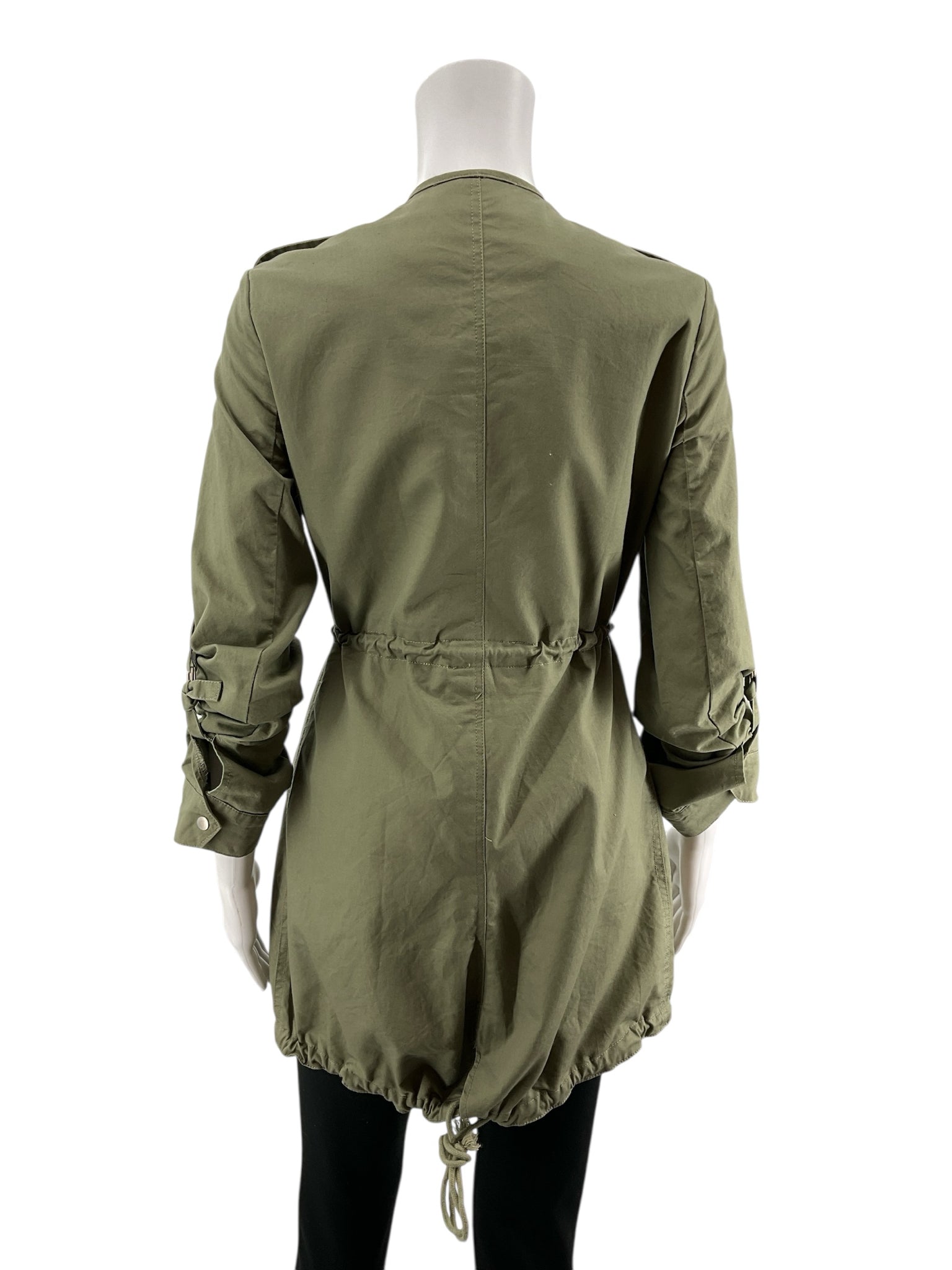 Beulah Olive Green Anorak Utility Military Jacket Size Medium