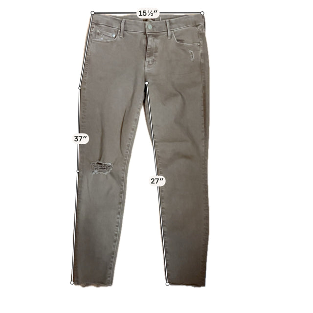MOTHER The Looker Ankle Fray Distressed Jeans Size 6 - ONLINE ONLY