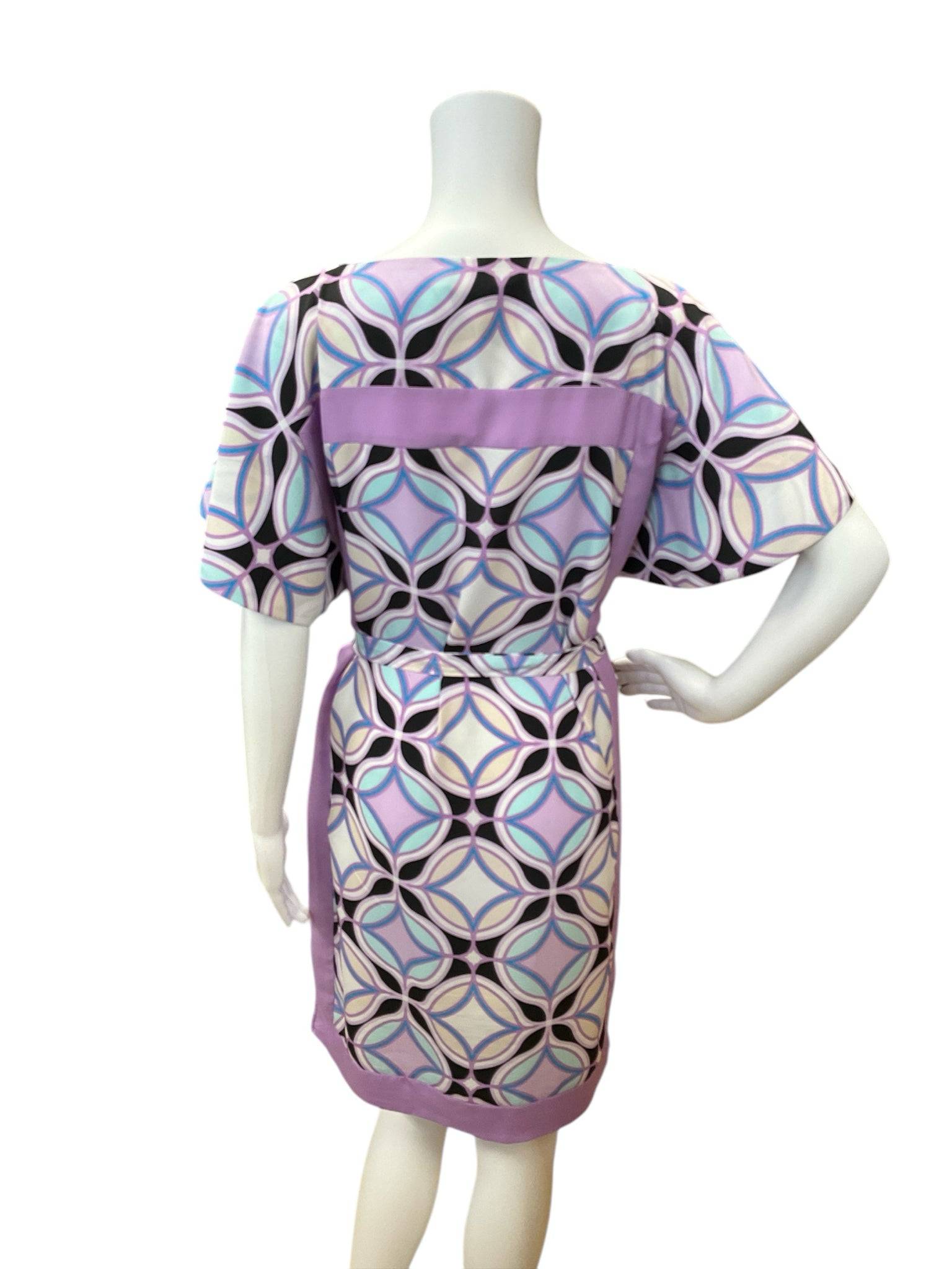 New York & Co Lavender/Blue Print Pre-Owned Ladies Dress - Size XS - Margaret’s Fine Consignment