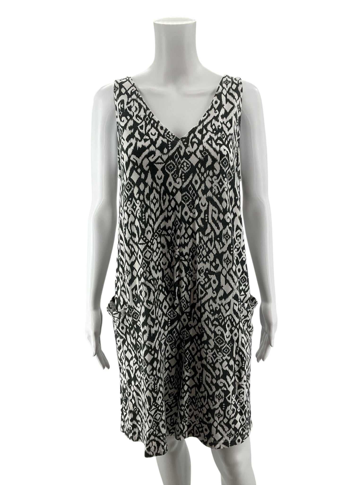 Kinesis Tribal Print V-Neck Sleeveless Romper | Size Small