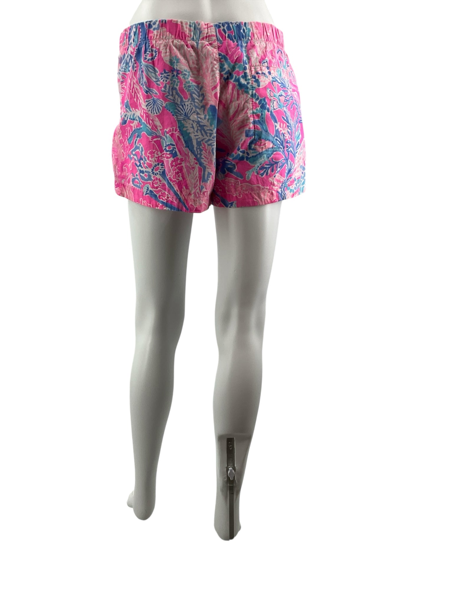 Lilly Pulitzer Margate Shorts Floral "Sink Or Swim" Print Size XS