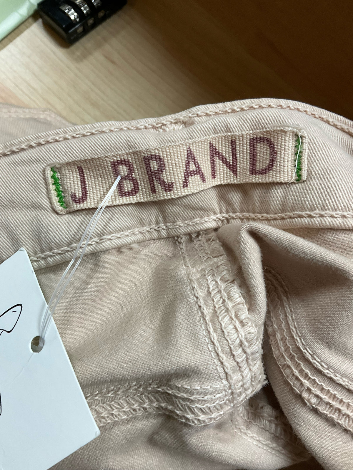 J Brand Mid-Rise Crop Skinny Jeans Stretch Twill Tan Size 29 - ONLINE ONLY