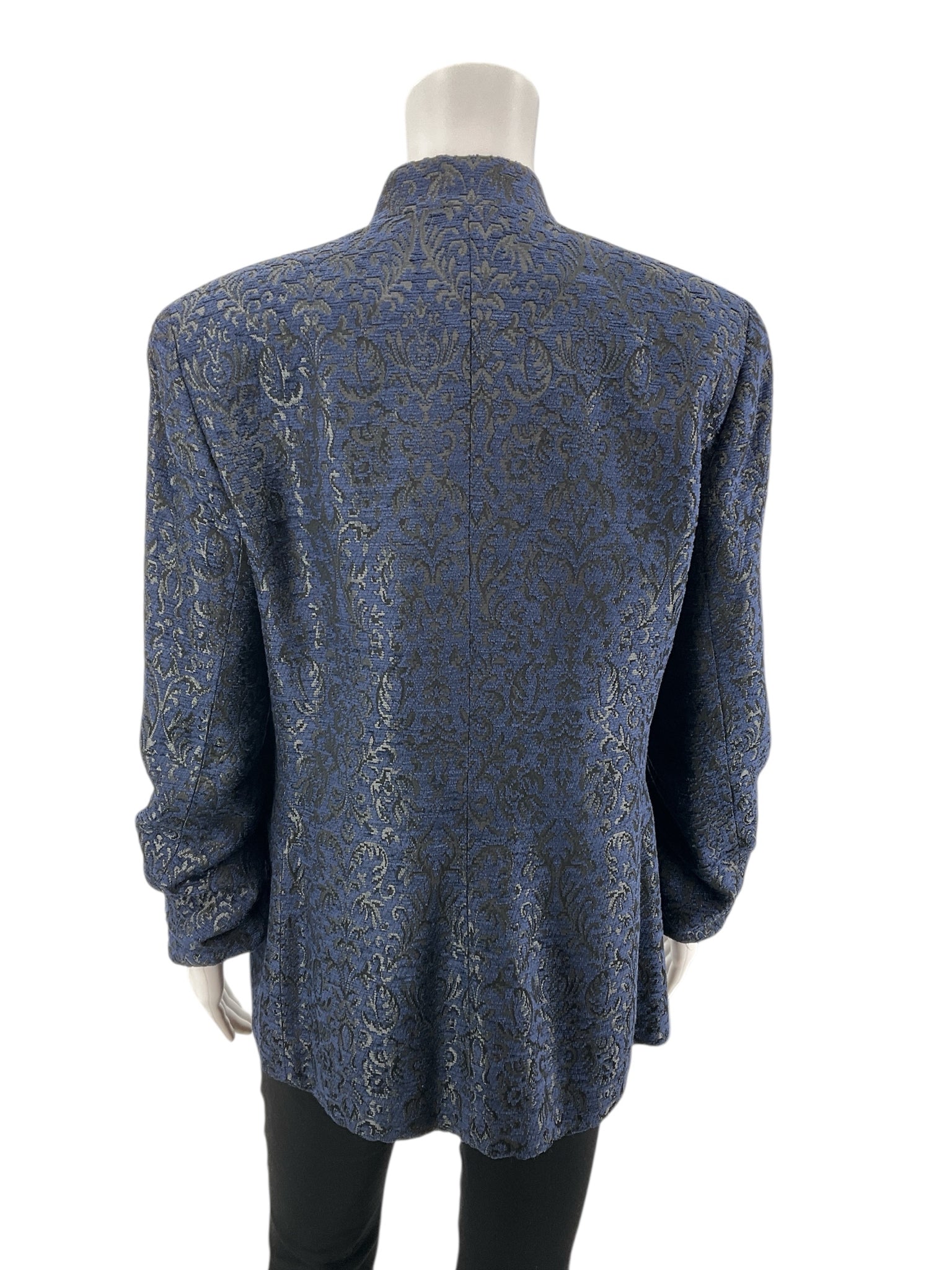Juliana Collezione Blue/Black Print Pre-Owned Ladies Jacket - Size 8 - Margaret’s Fine Consignment