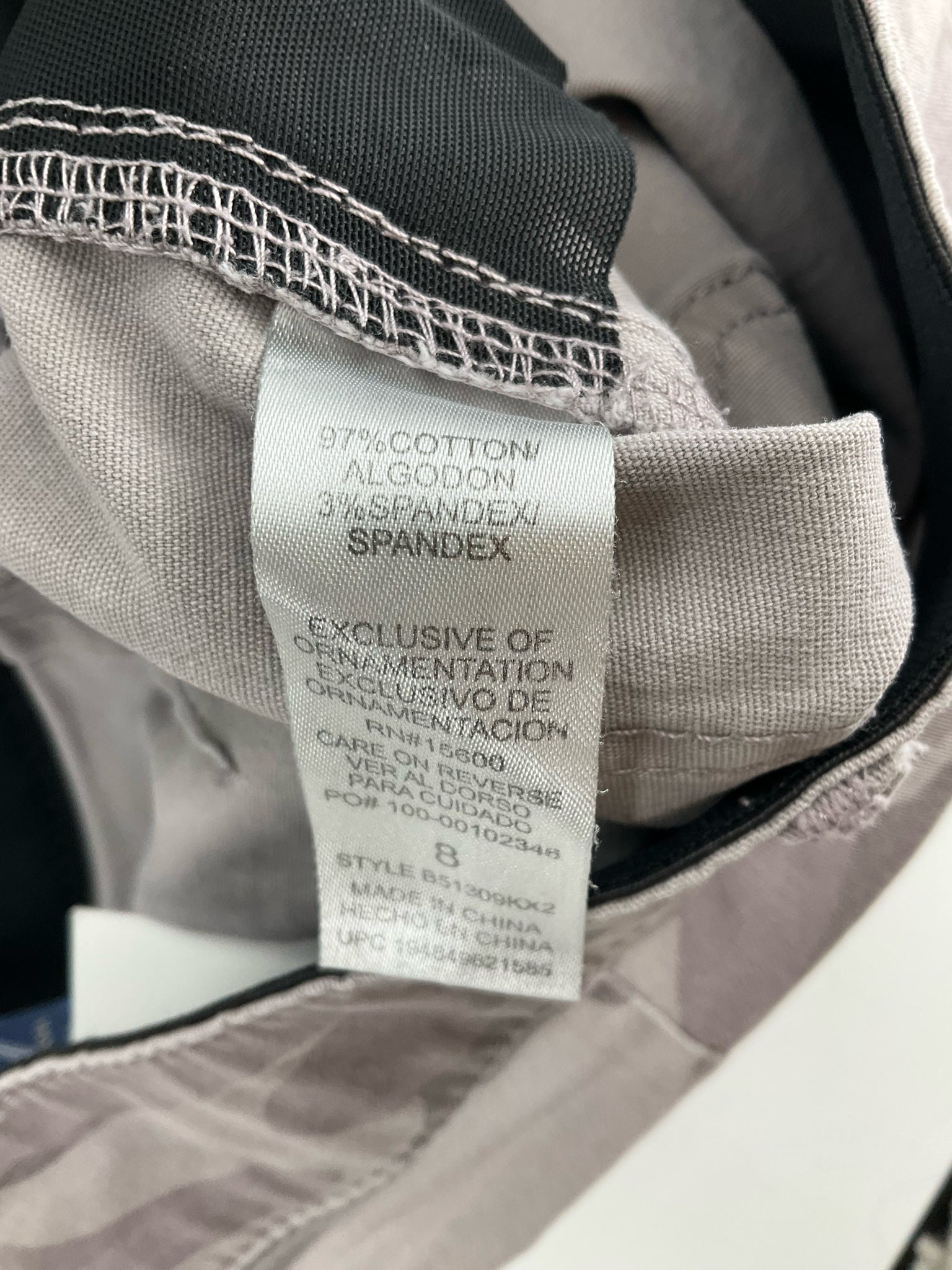 Democracy - Gray camo Pre-Owned Ladies Skirt - Size 8