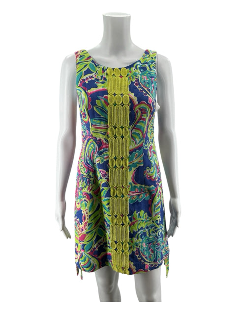 Lilly Pulitzer Gabby Shift Dress Samba Floral Print Cotton Size 0