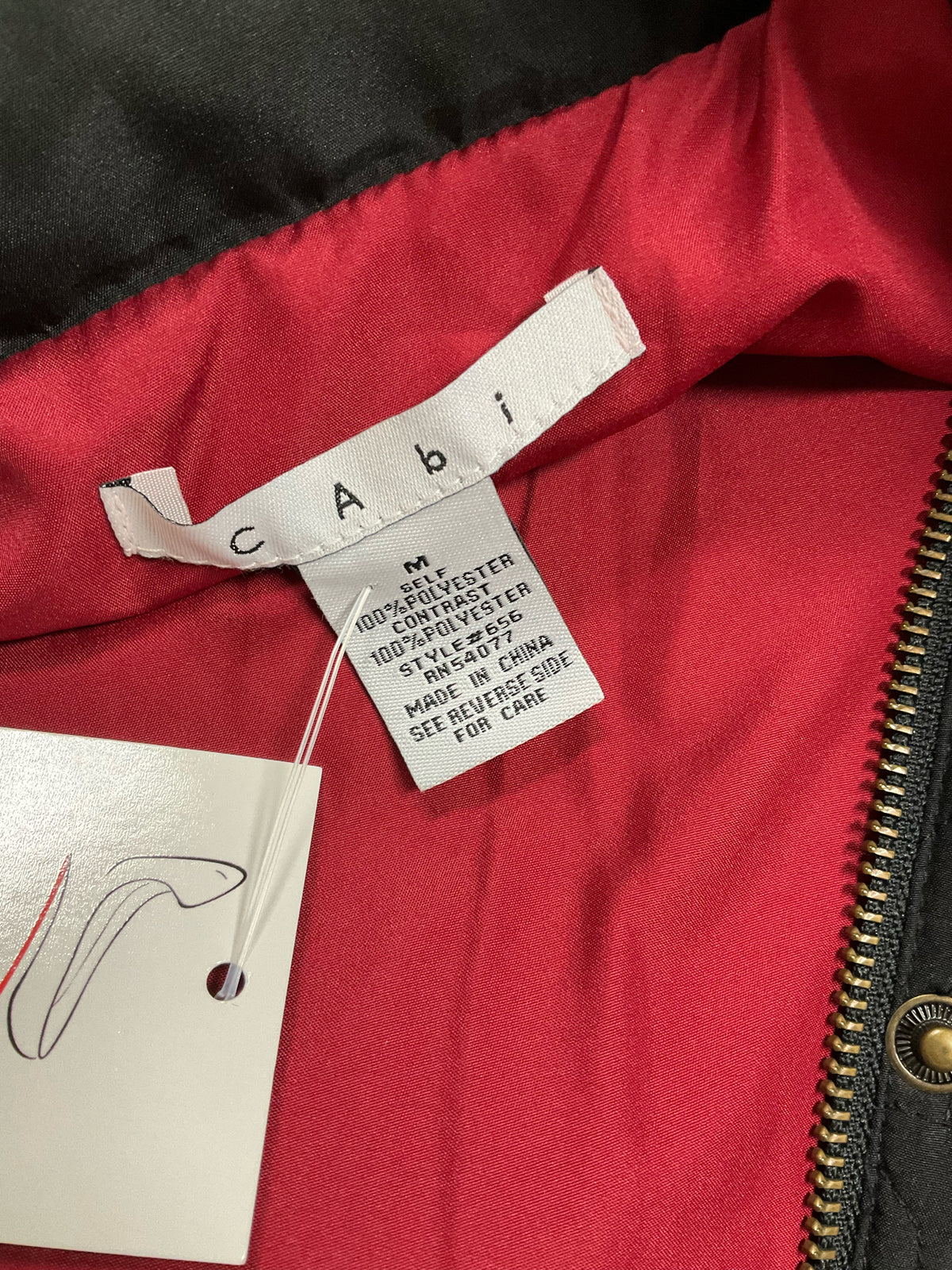 cabi Size Medium Black Fur Pre-Owned Jacket