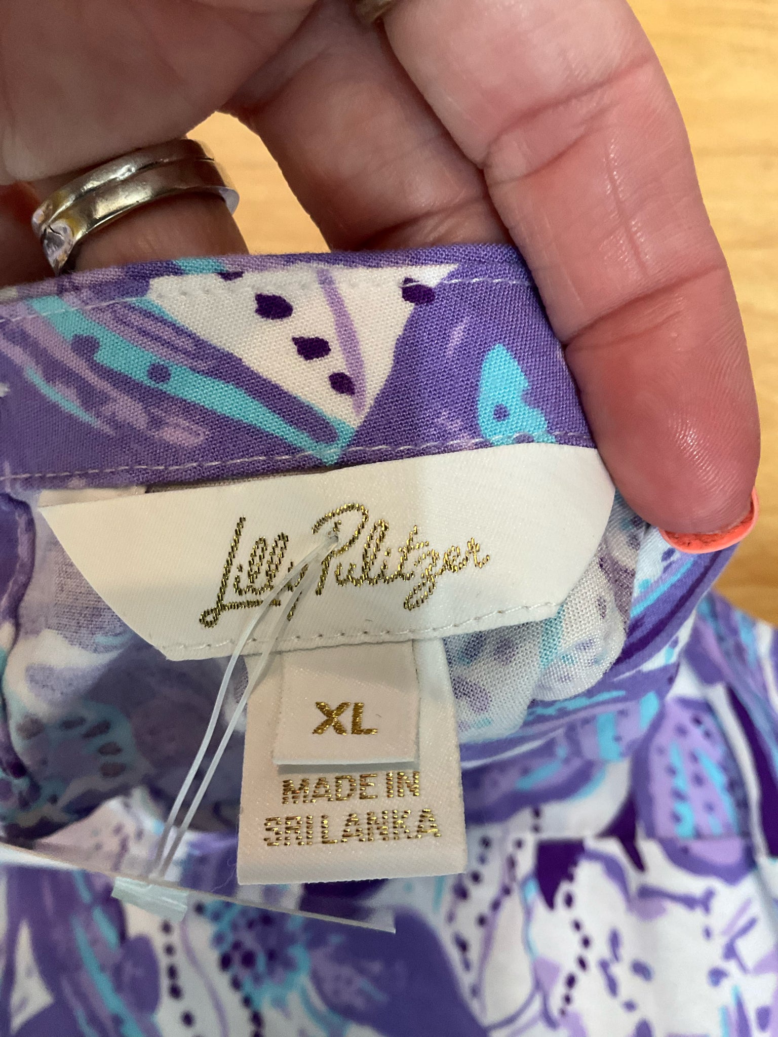 Lilly Pulitzer Nevie Top Orchid Oasis Floral Sleeveless Blouse XL