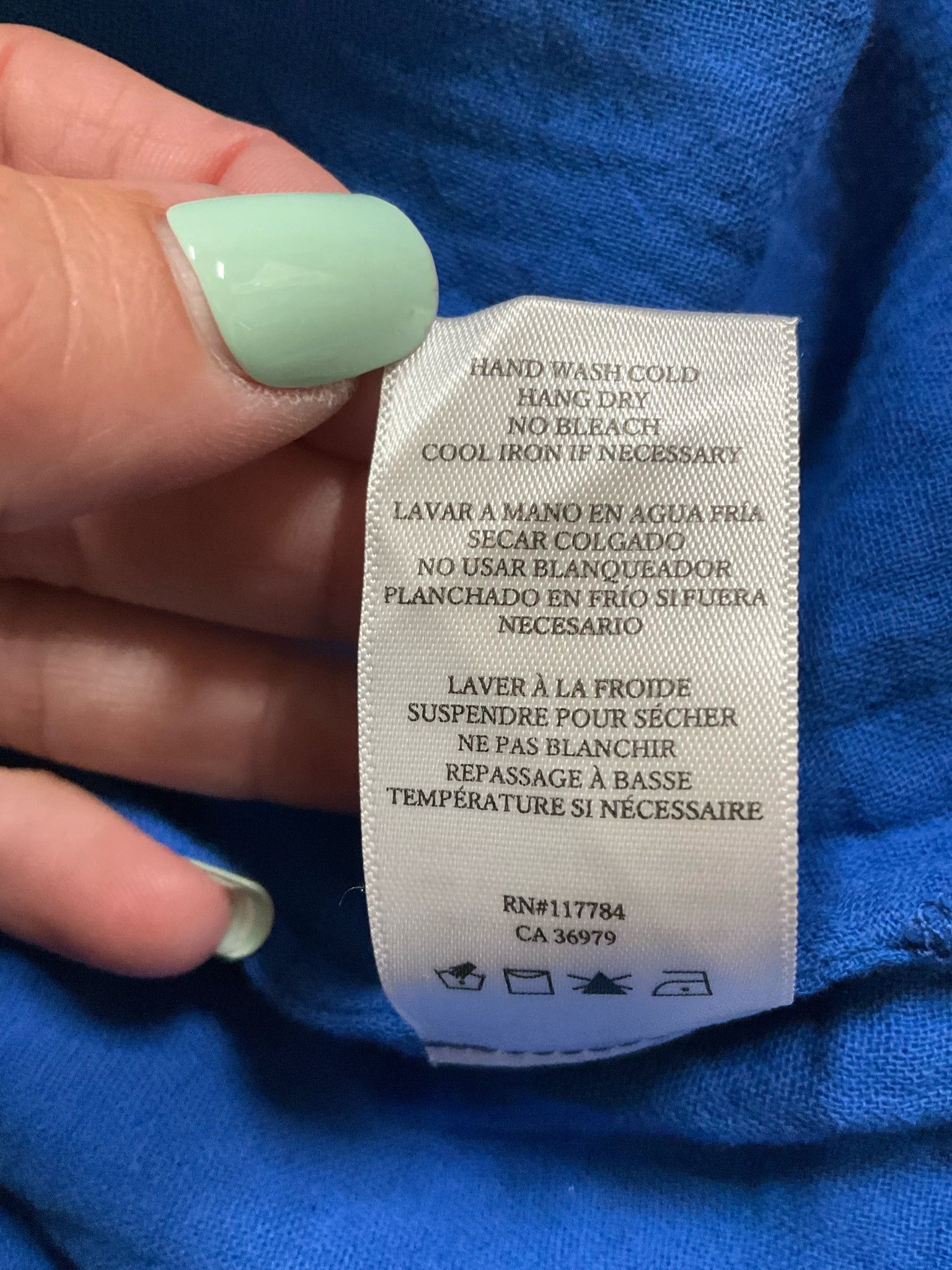 Rails ROAM Kellen & Charli Organic Cotton Gauze Set Blue Size Medium