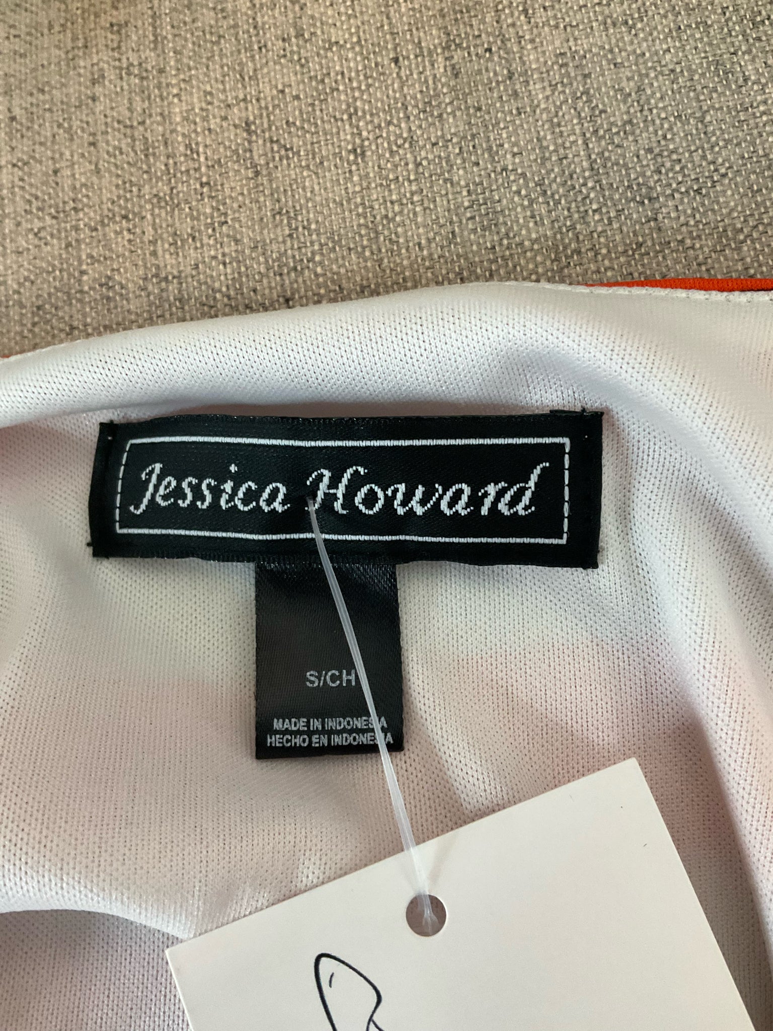 Jessica Howard Striped Sleeveless Maxi Dress Size S | Tan Coral Black