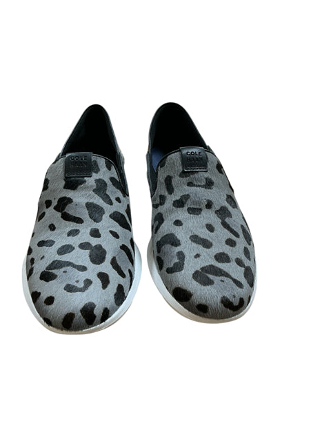 Cole Haan Grandpro Spectator Leopard Print Calf Hair Slip-On Sneaker Size 5