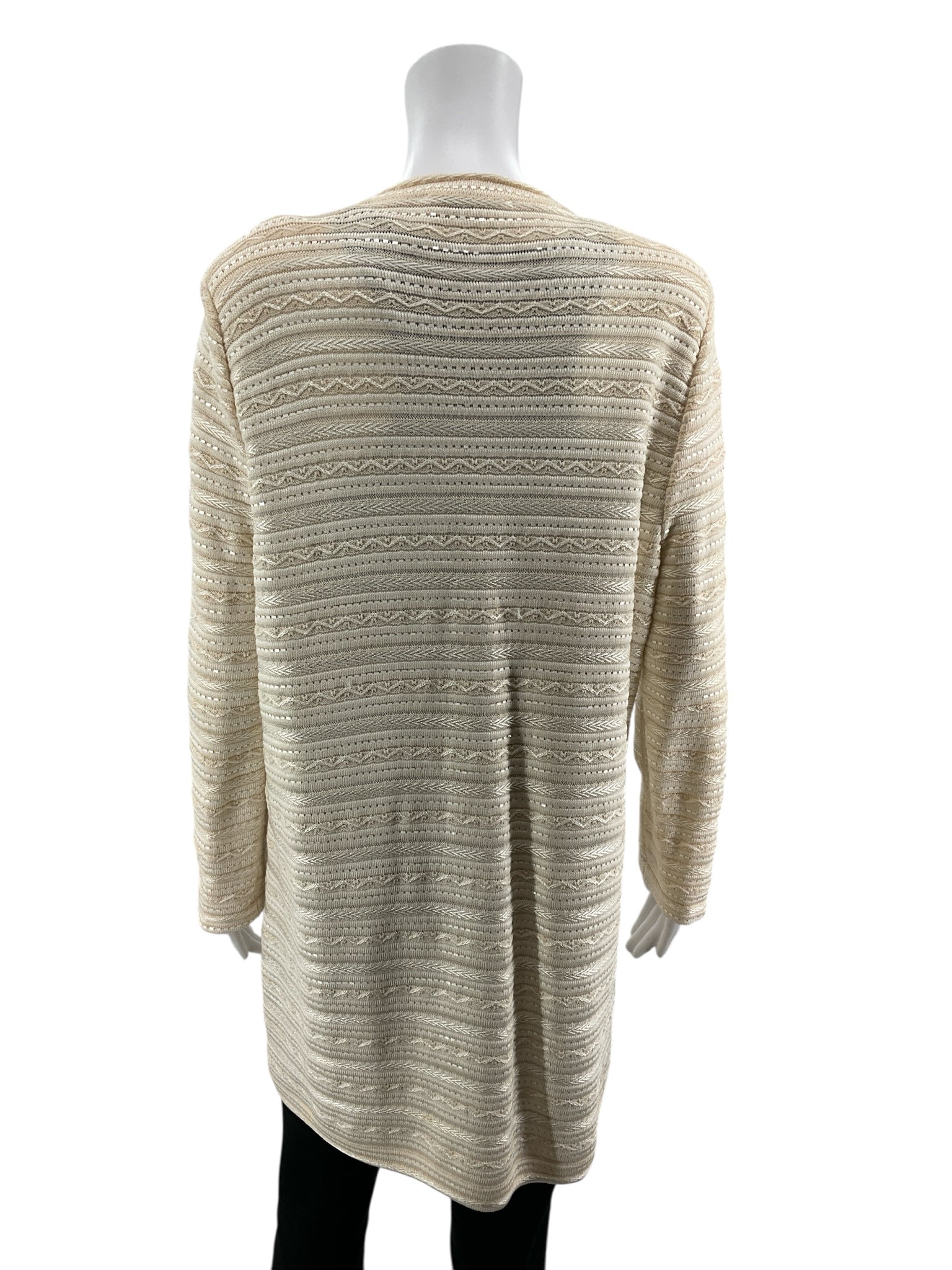 St. John Evening by Marie Gray Cream Sweaters St. John Evening Beaded Knit Cardigan Jacket Cream Size 12 | Marie Gray - Size 12