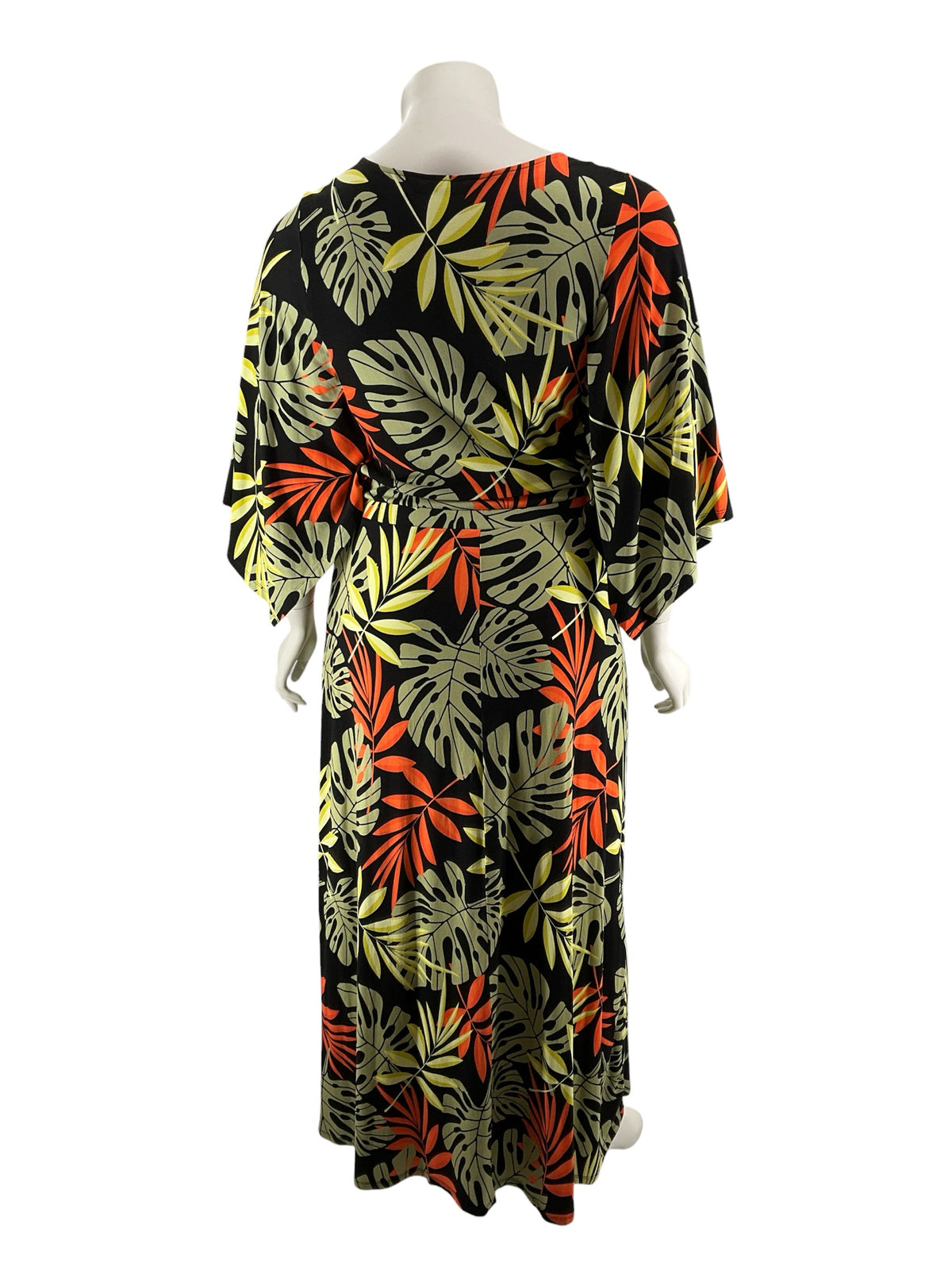 G by Giuliana Tropical Leaf Print V-Neck Maxi Dress Size XL - ONLINE ONLY