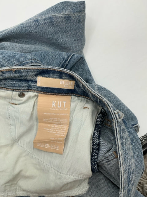 KUT from the Kloth Distressed Wide Leg Jeans Size 10 - ONLINE ONLY