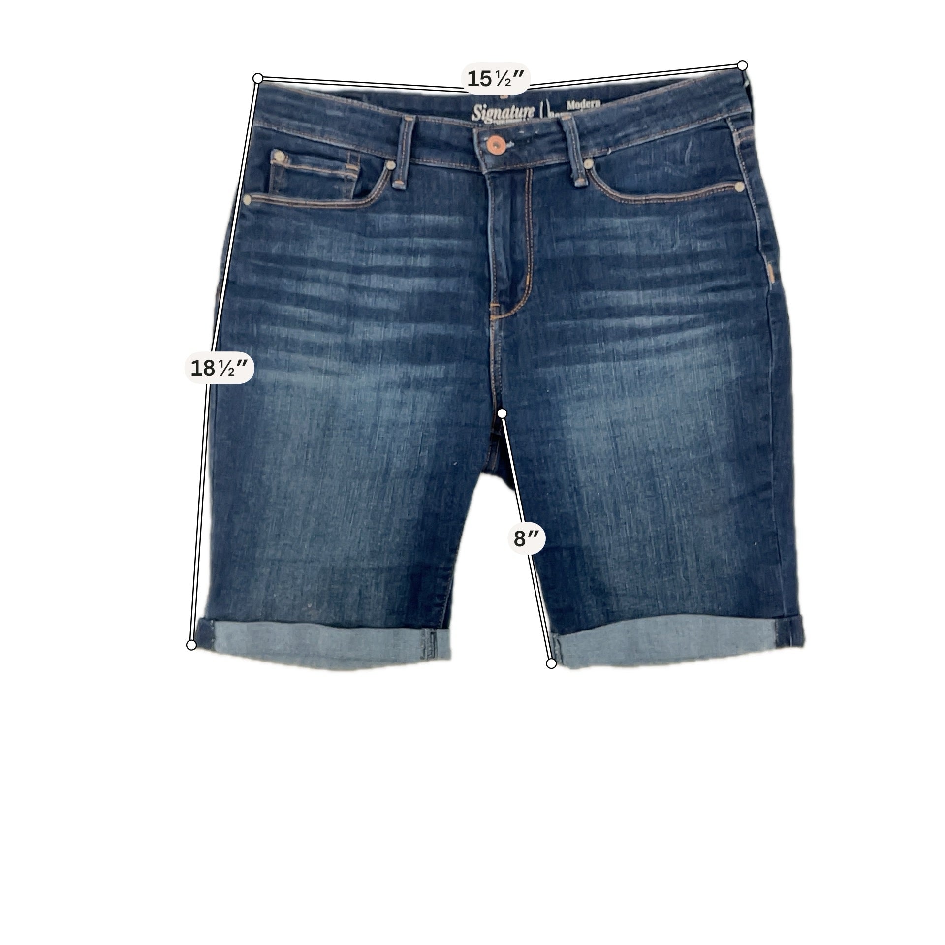 Signature by Levi Strauss & Co. Modern Mom Bermuda Shorts Size 12