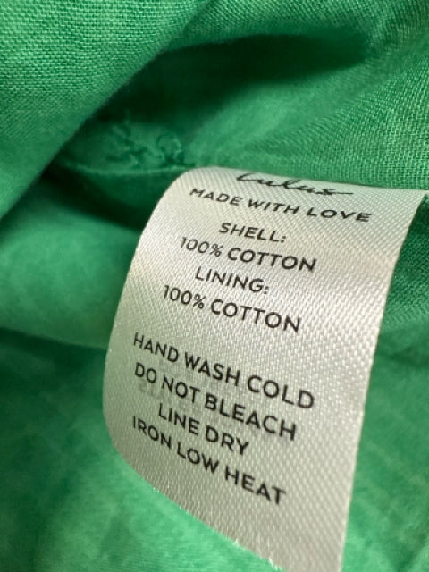 Lulus Green/White Mini Sunny Souvenirs Green & White Stripe Tie-Front Mini Dress Size Small - Size S