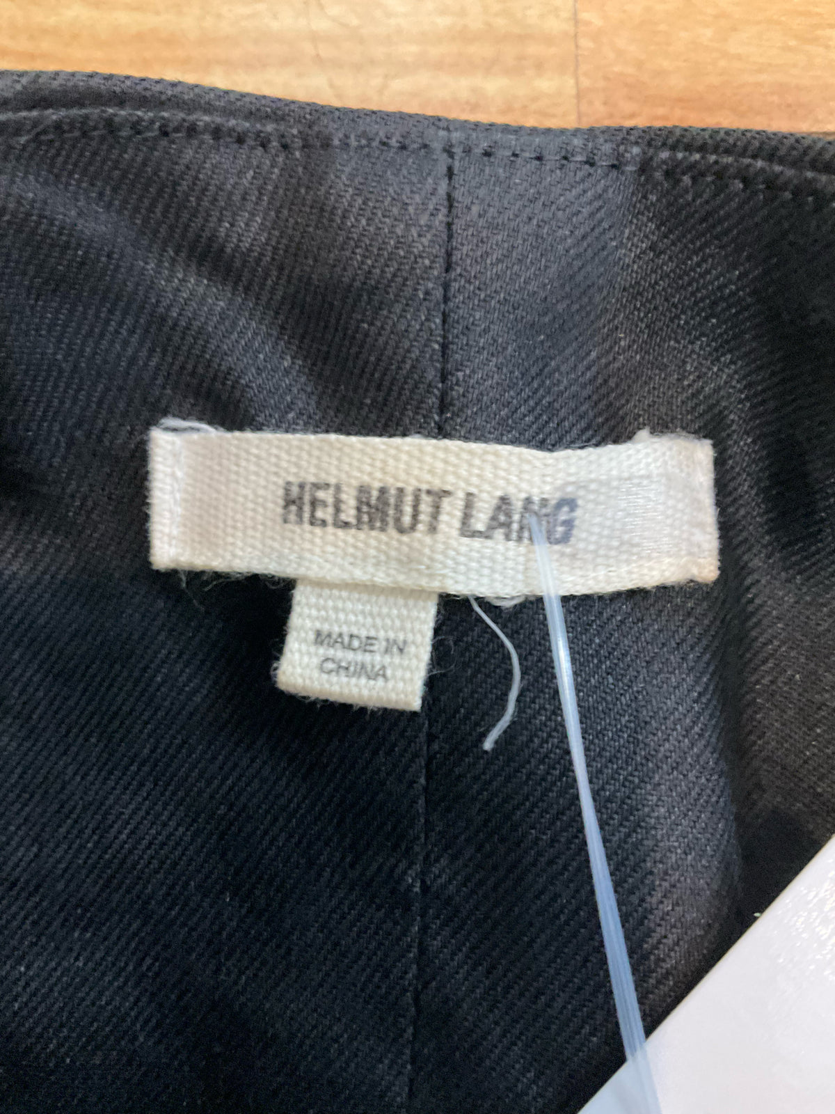 Helmut Lang Asymmetrical Drape Front Blazer Jacket Black Size XS/S