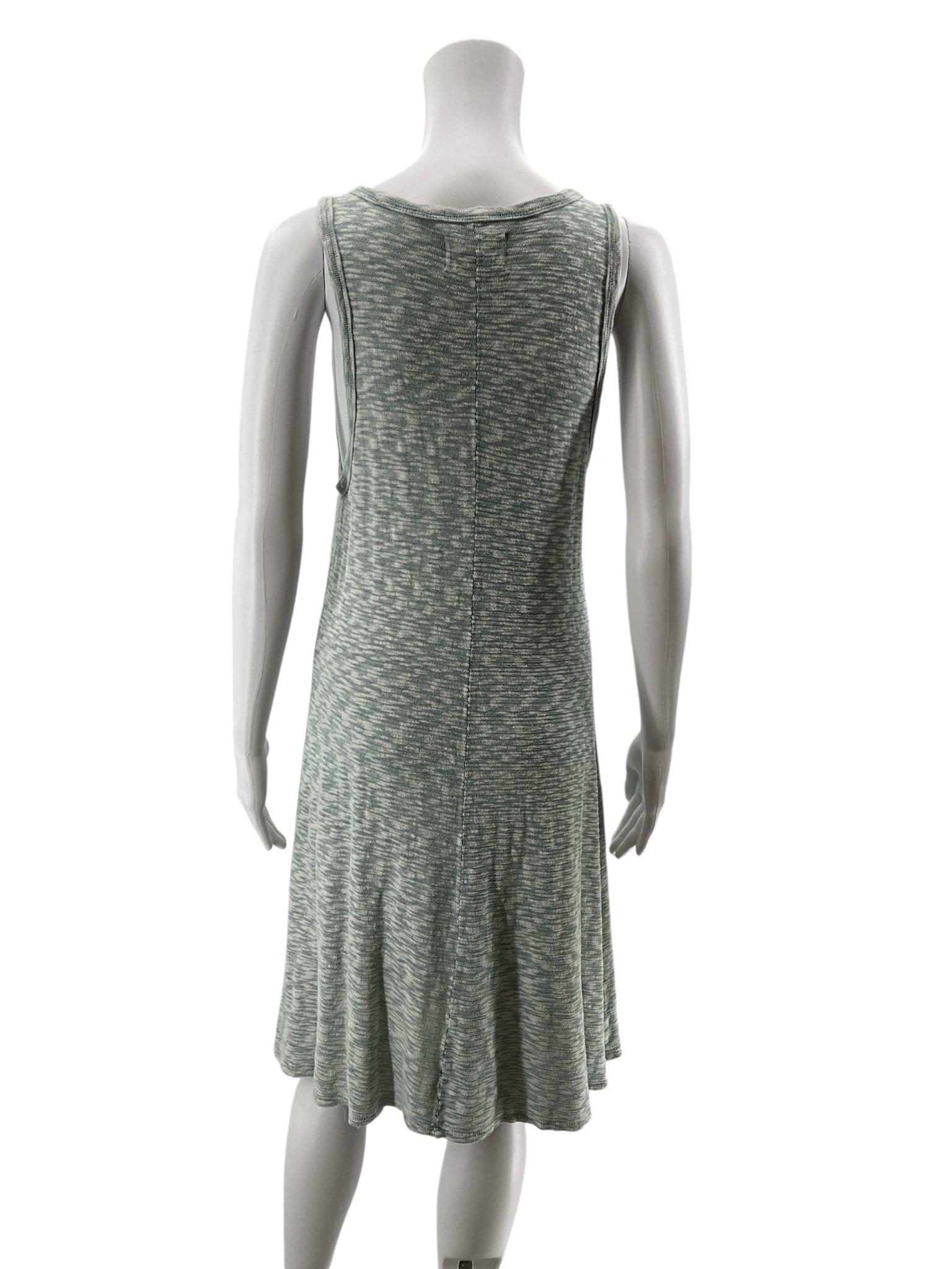 Sol Angeles for Anthropologie Marled Sage Heathered Tank Dress Size Medium