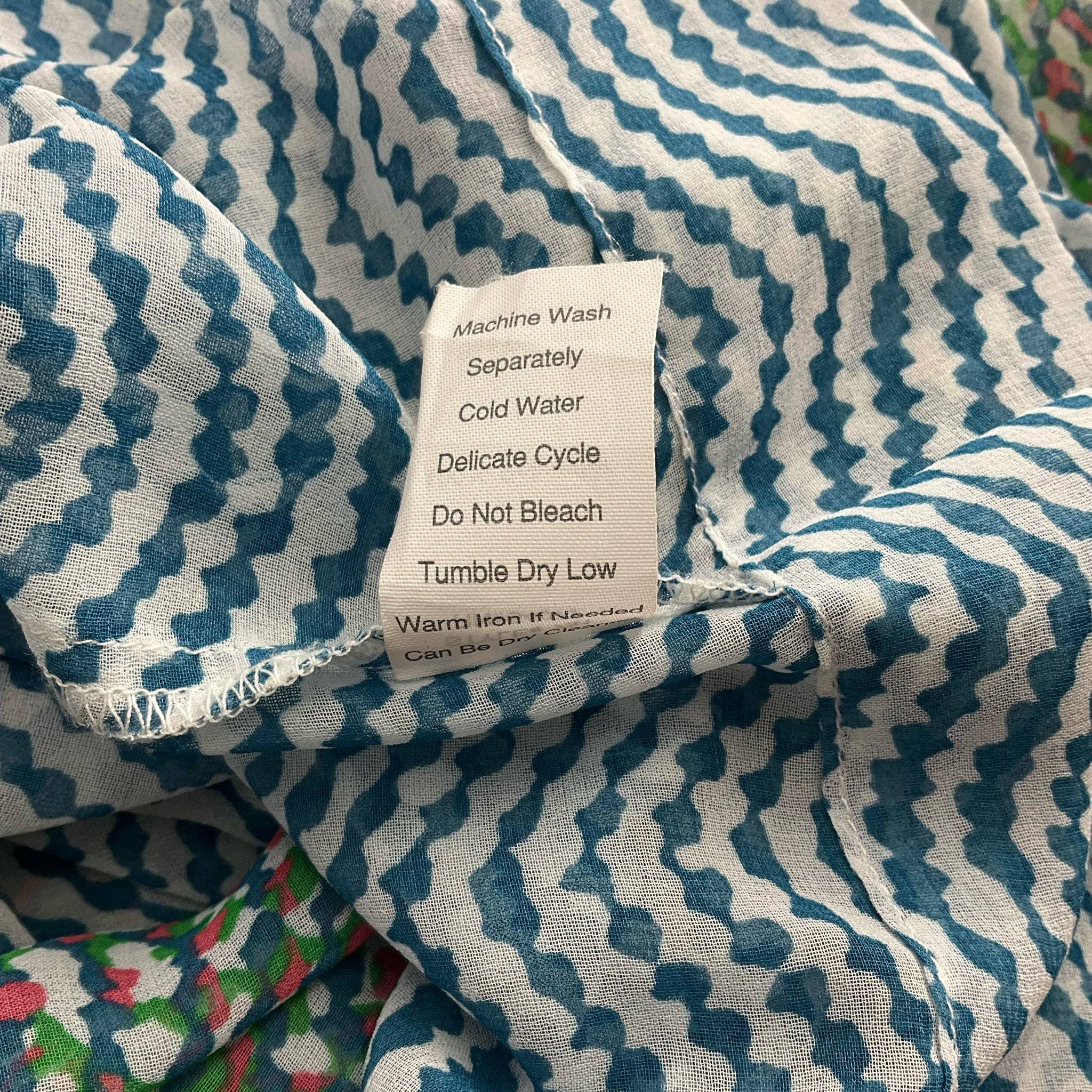 Cabi Blue/Green/Pink Print Top - Size Medium - Margaret’s Fine Consignment