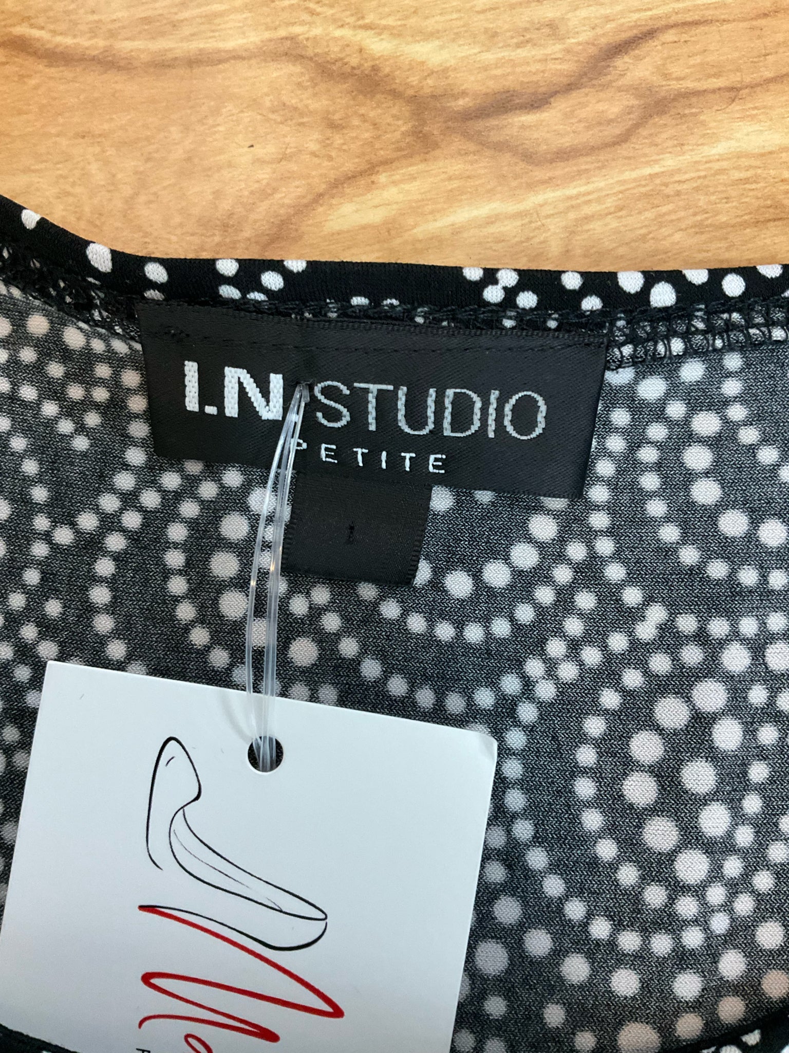 I.N. Studio Petite Swirl & Dot A-Line Dress Size 8P