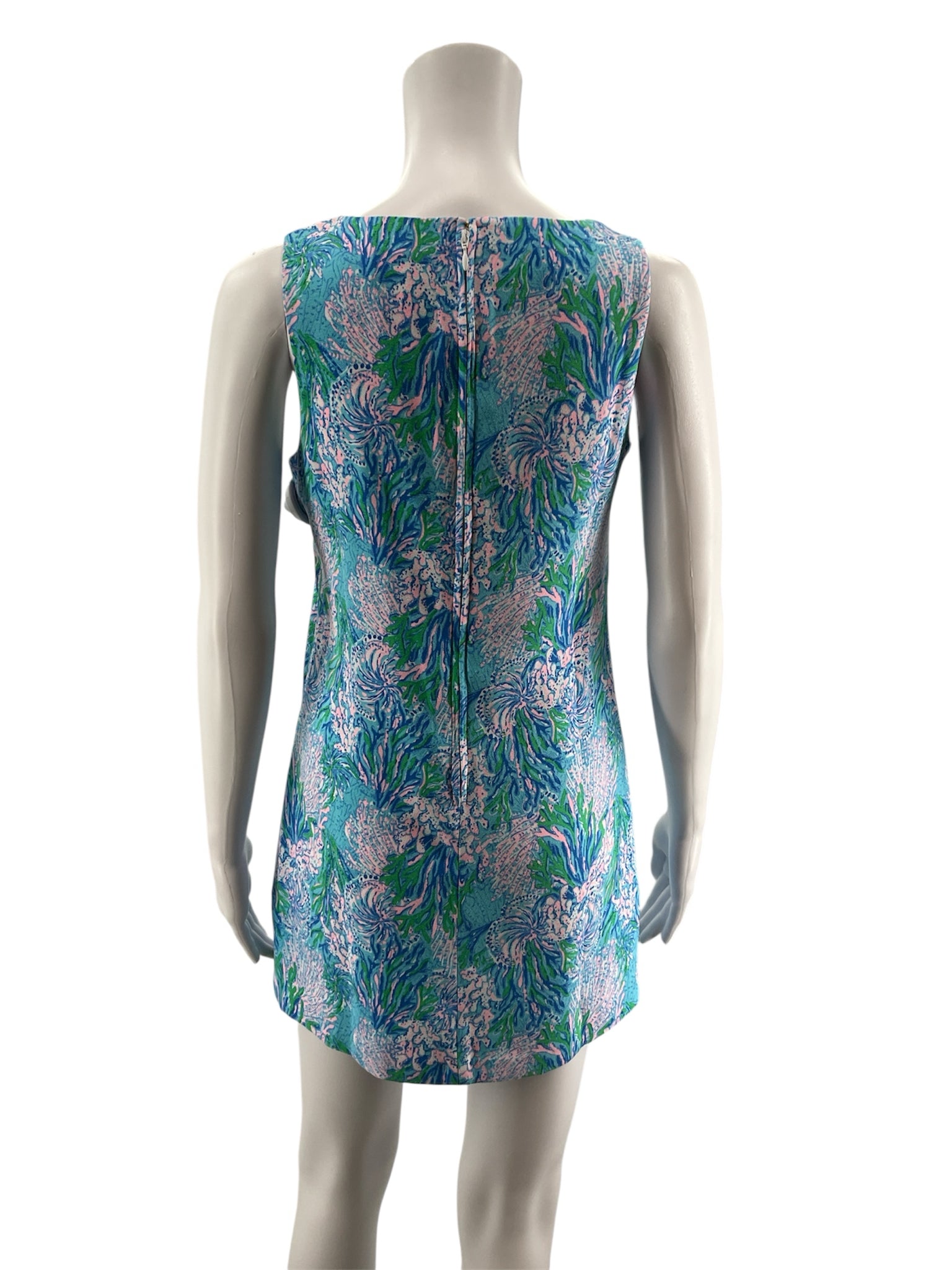 Lilly Pulitzer white/blue/pink Romper Donna Romper in Lobstah Roll Print Size 0 - Size 0