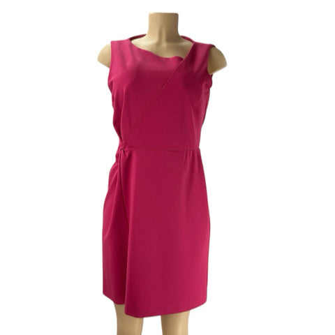 Talbots Hot Pink Solid Pre-Owned Ladies Dress - Size 10 Petite - Margaret’s Fine Consignment