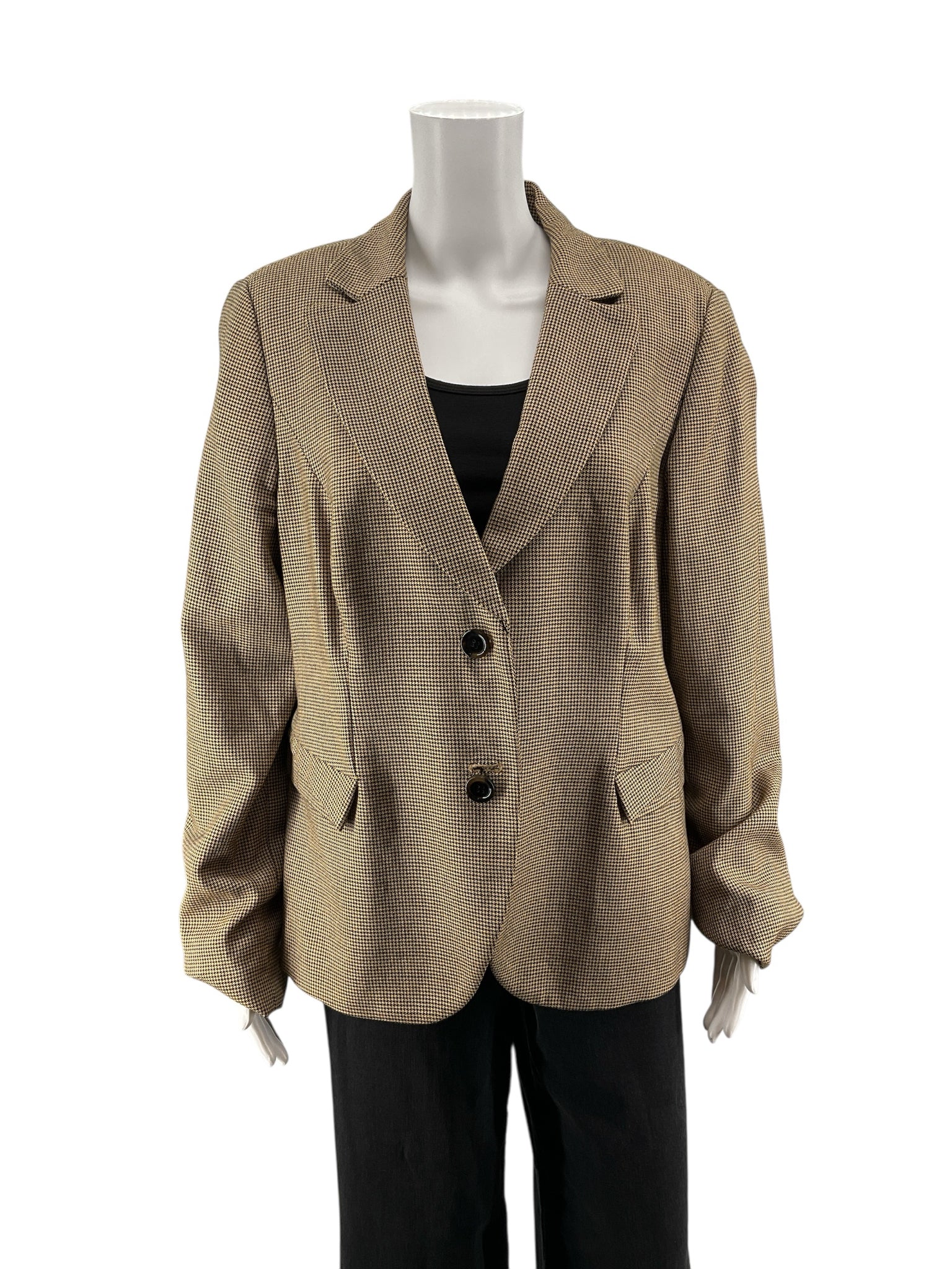 Carlisle Houndstooth Tailored Blazer Jacket | Size 16 | Professional Career Wear - ONLINE ONLY