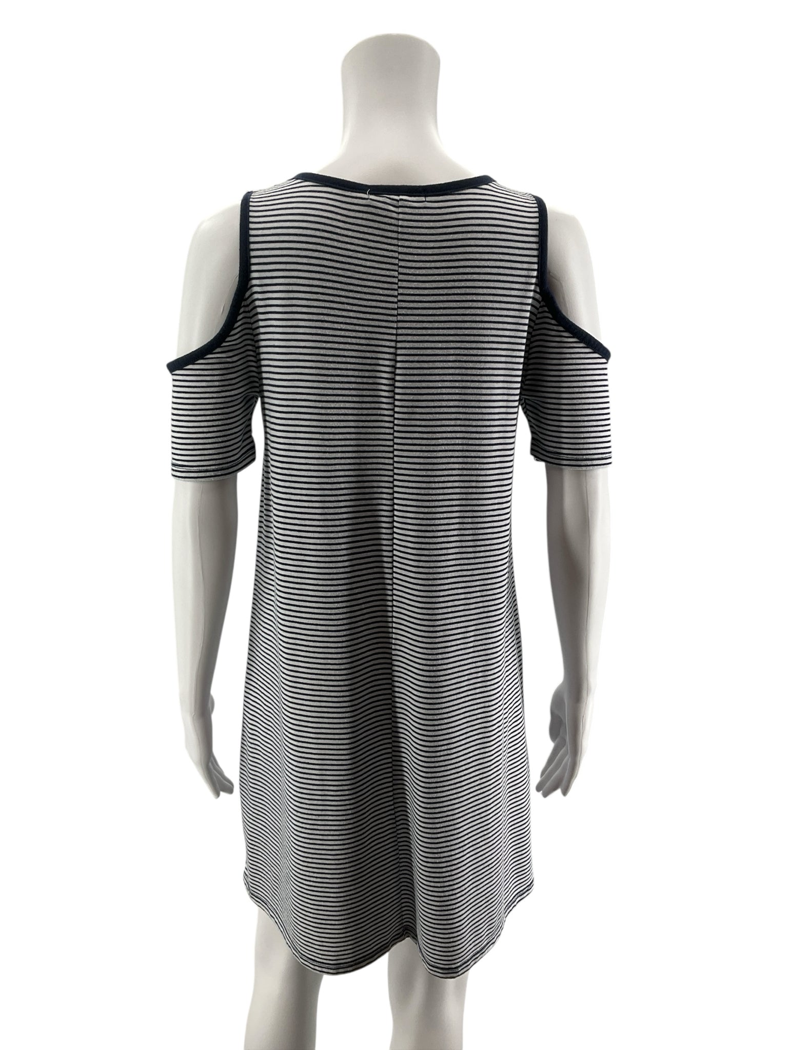 Cotton On Size Small White/Navy Stripe Pre-Owned Ladies Dress
