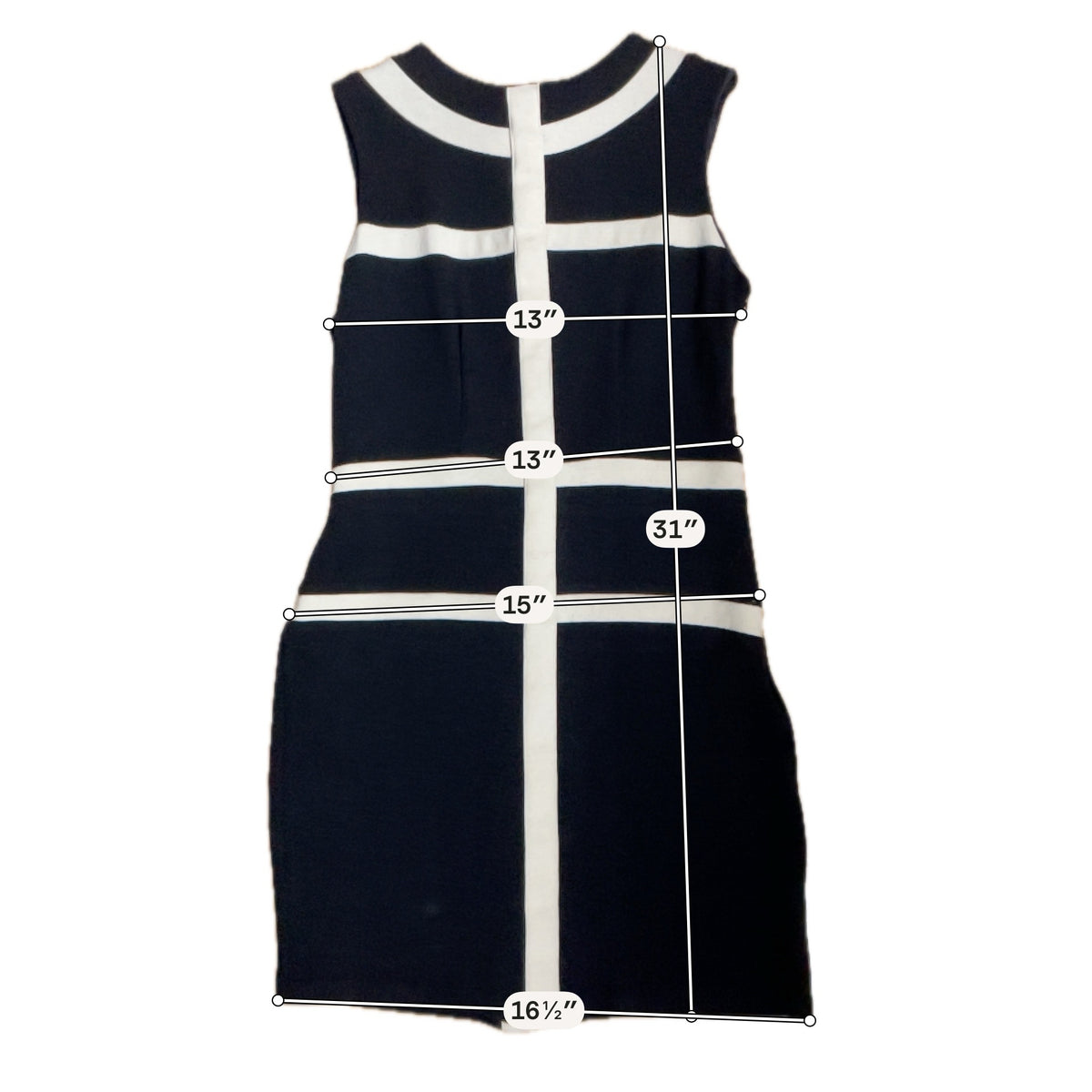 Eileen Vintage 100% Wool Colorblock Sheath Dress | Size 8 | Made in USA - ONLINE ONLY