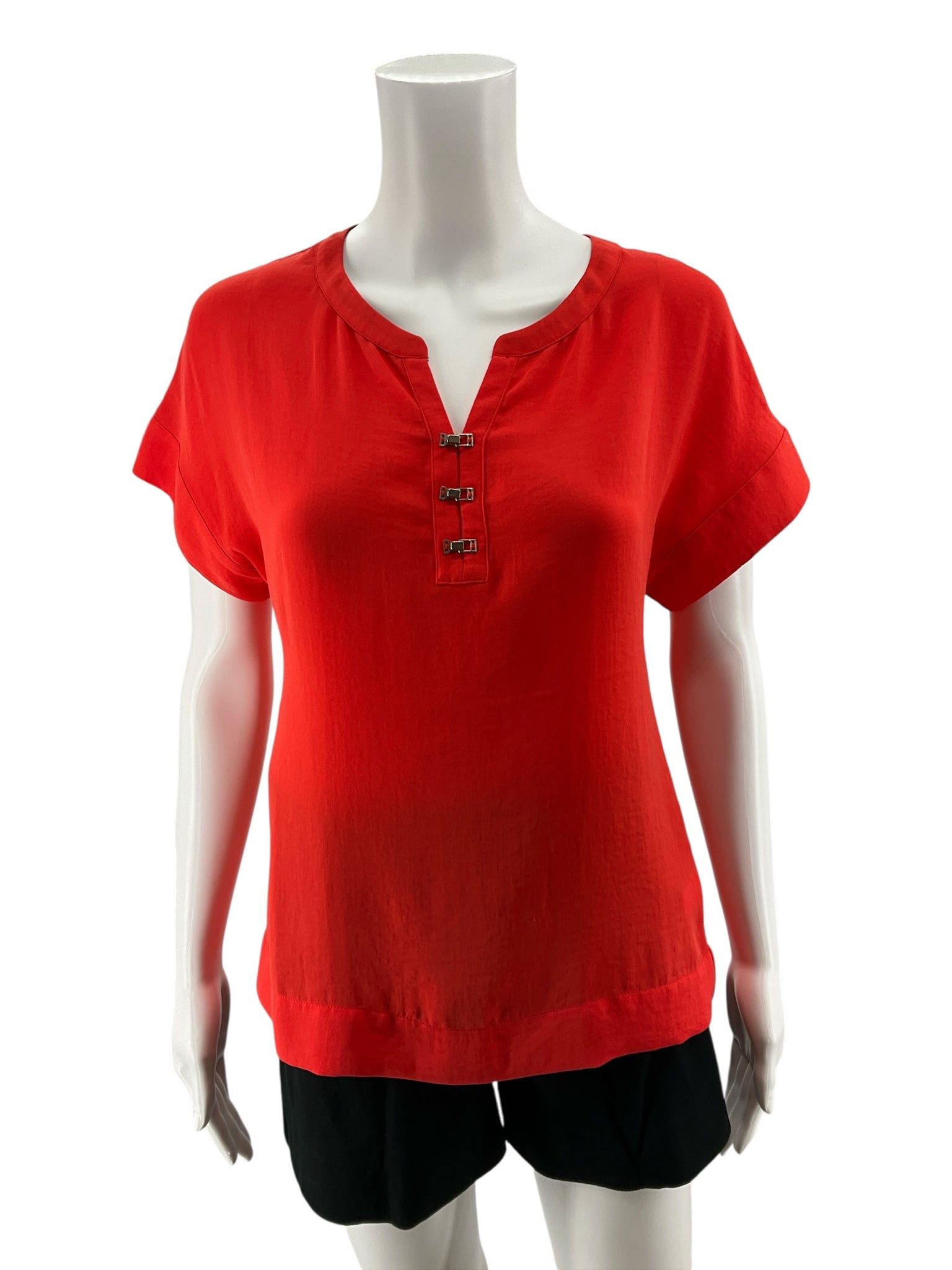 Banana Republic Size XS Orange Solid Pre-Owned Ladies Casual Top - Downstairs