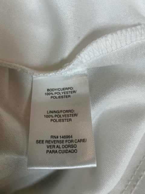 Robbie Bee Size 14 white/yellow/tan Floral Pre-Owned Ladies Dress