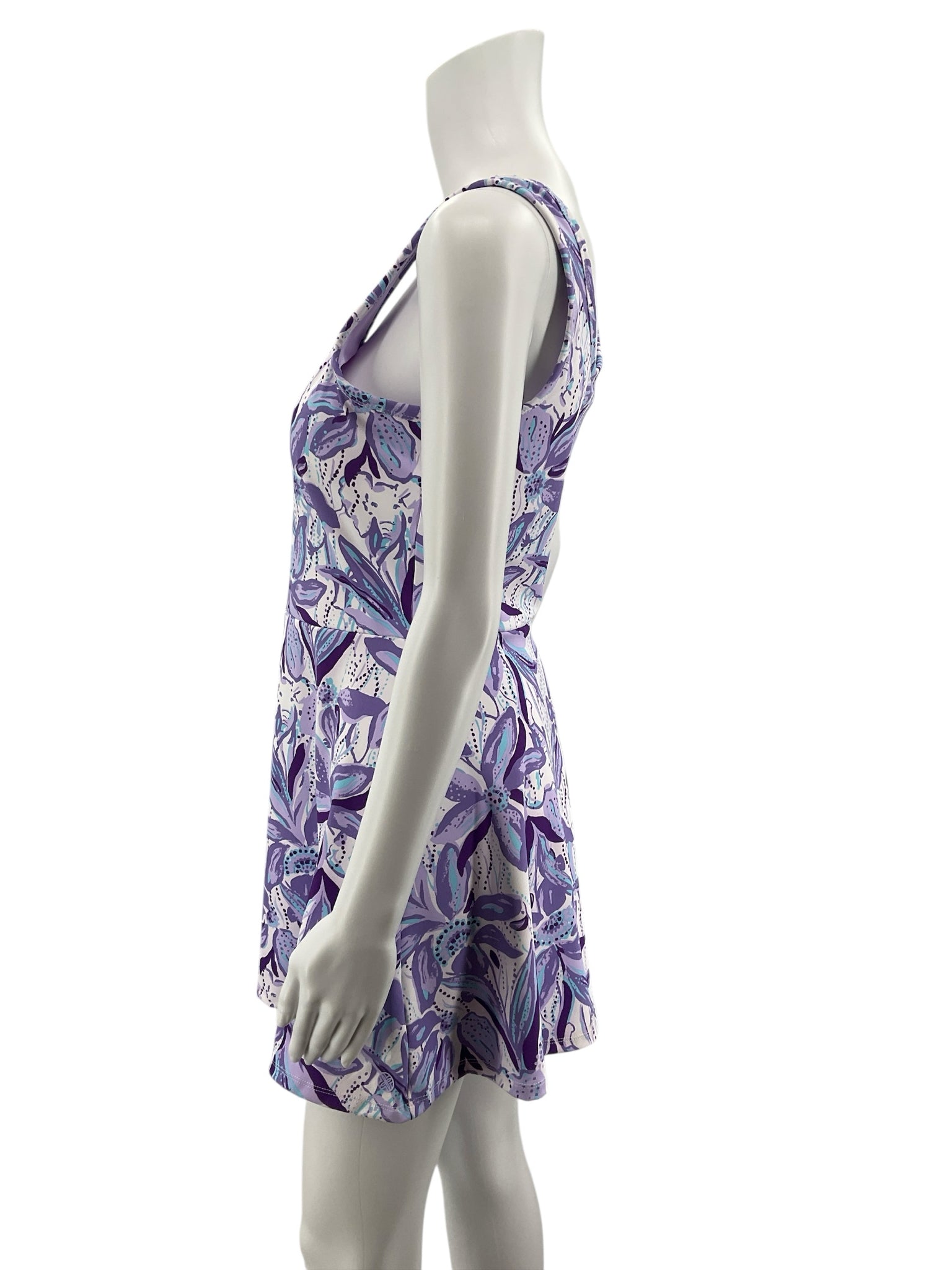 Lilly Pulitzer Luxletic Corina Tennis Dress Orchid Oasis Floral Small