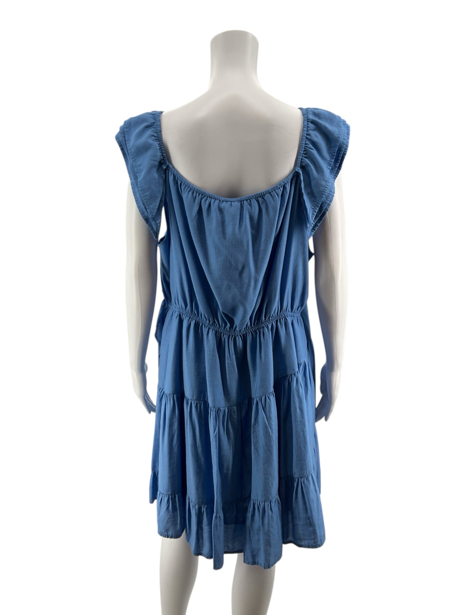 Arula Blue Solid Pre-Owned Ladies Dress - Size XL