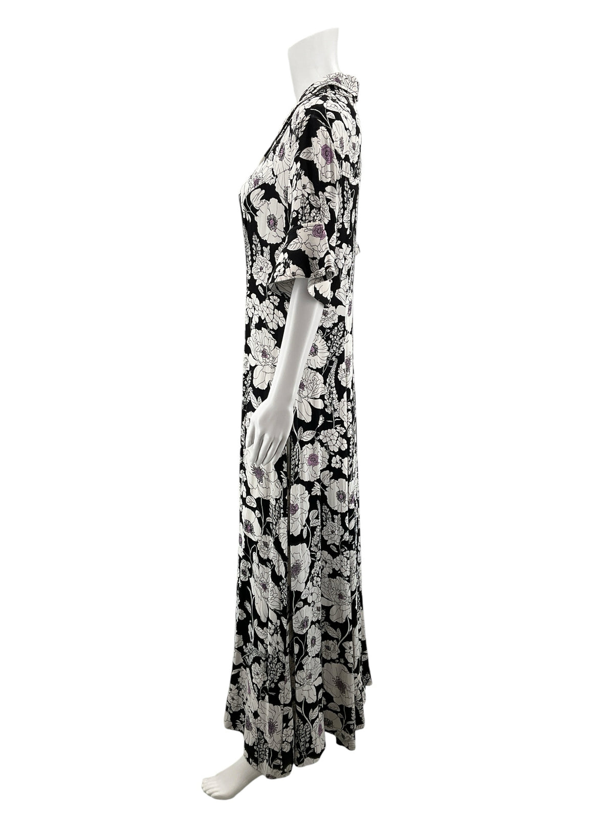 Maeve by Anthropologie Floral Flutter Sleeve Midi Shirtdress Size Medium - ONLINE ONLY