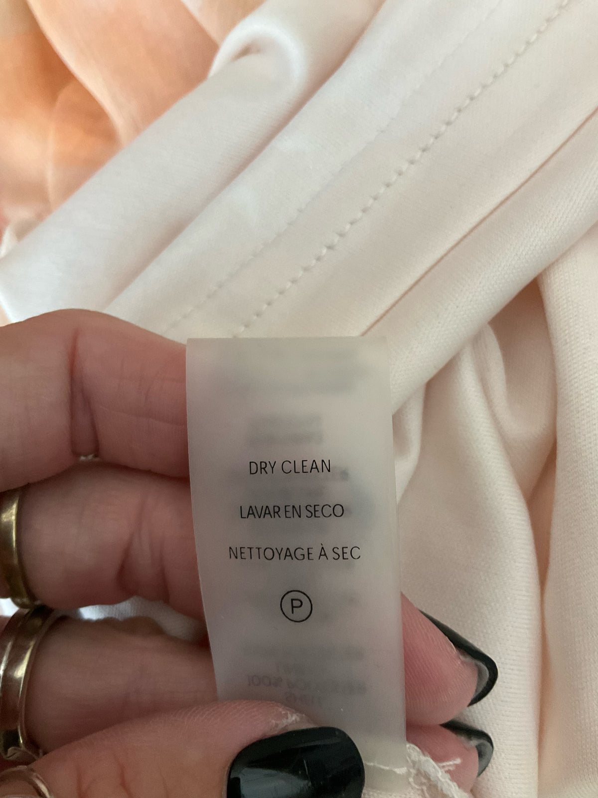 Calvin Klein Peach Floral Tiered Chiffon Midi Dress | Size 4 - ONLINE ONLY