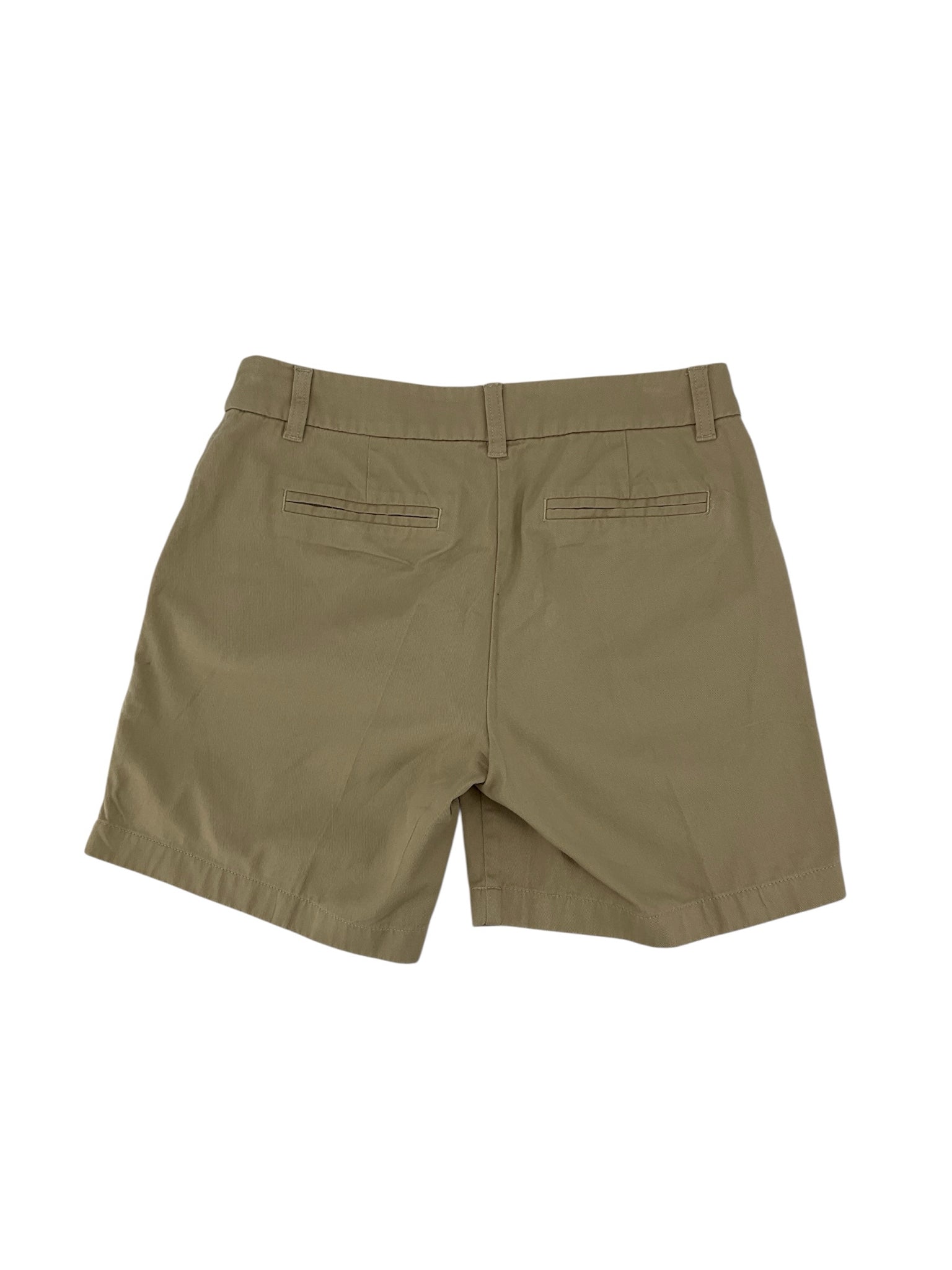 J.Crew Classic Chino Shorts Khaki Cotton Mid Rise Size 2