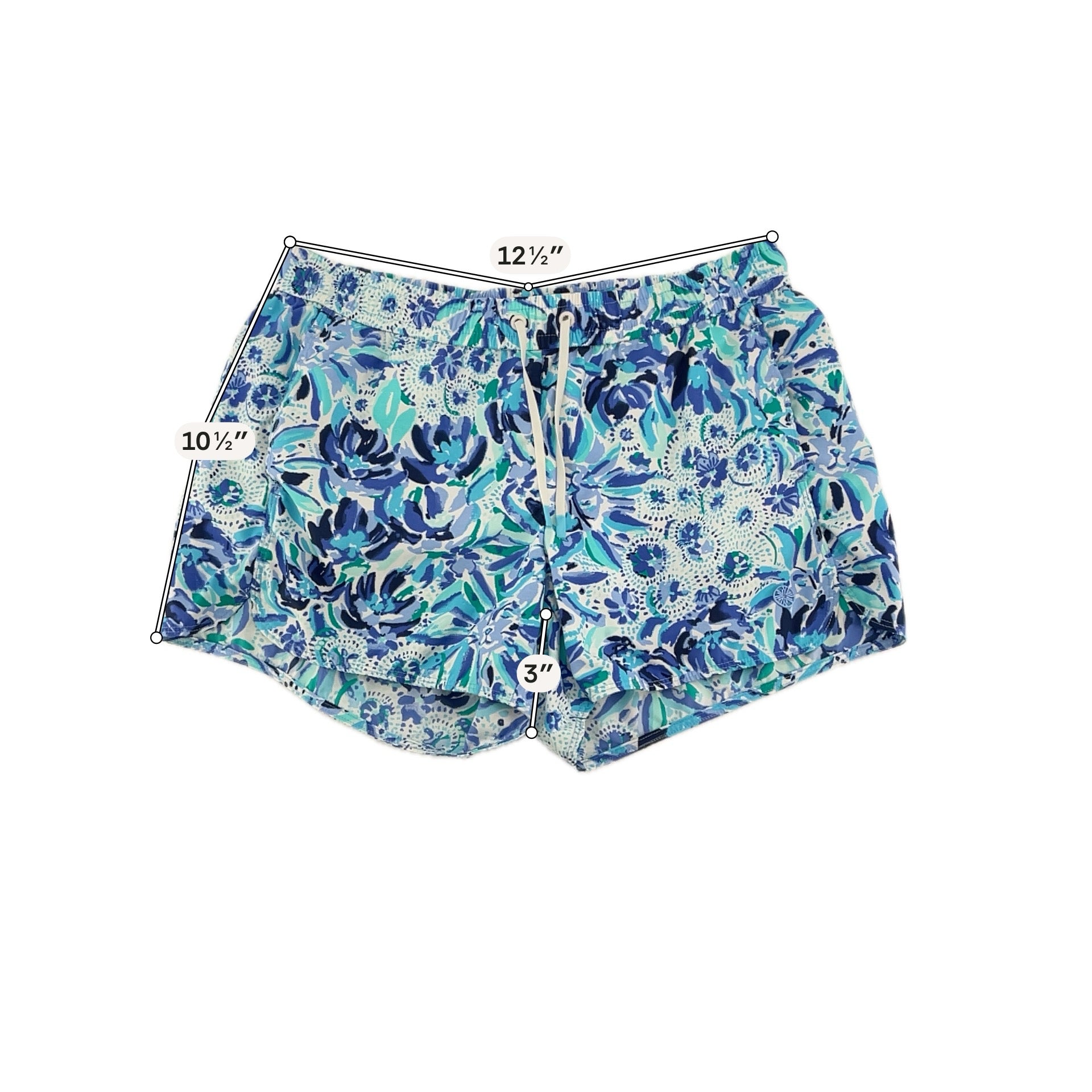 Lilly Pulitzer Size S blue/white Print Shorts