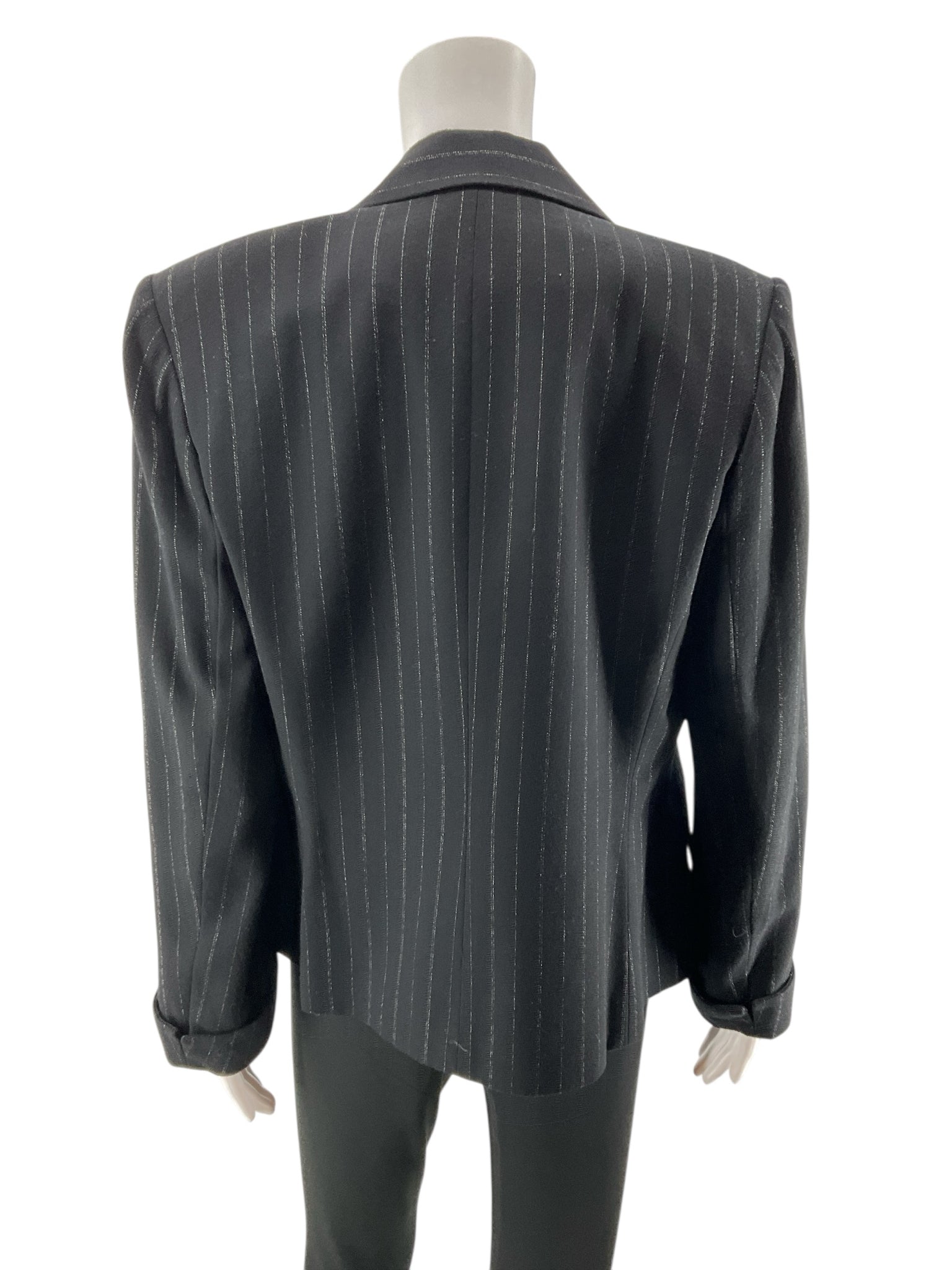 Kasper for A.S.L.Kasper for A.S.L. Pinstripe Notched Collar Blazer Jacket Size 10