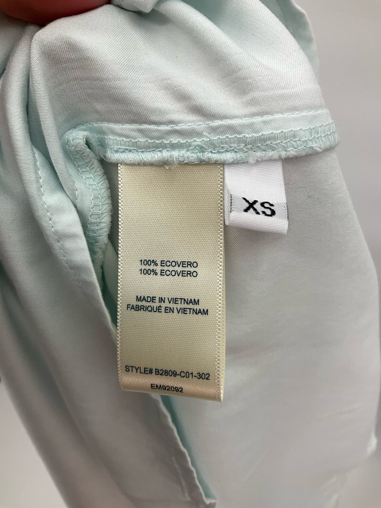 Cloth & Stone mint Sleeveless Seafoam Ruffle V-Neck ECOVERO Swing Tank Top NWT Size XS - Size XS