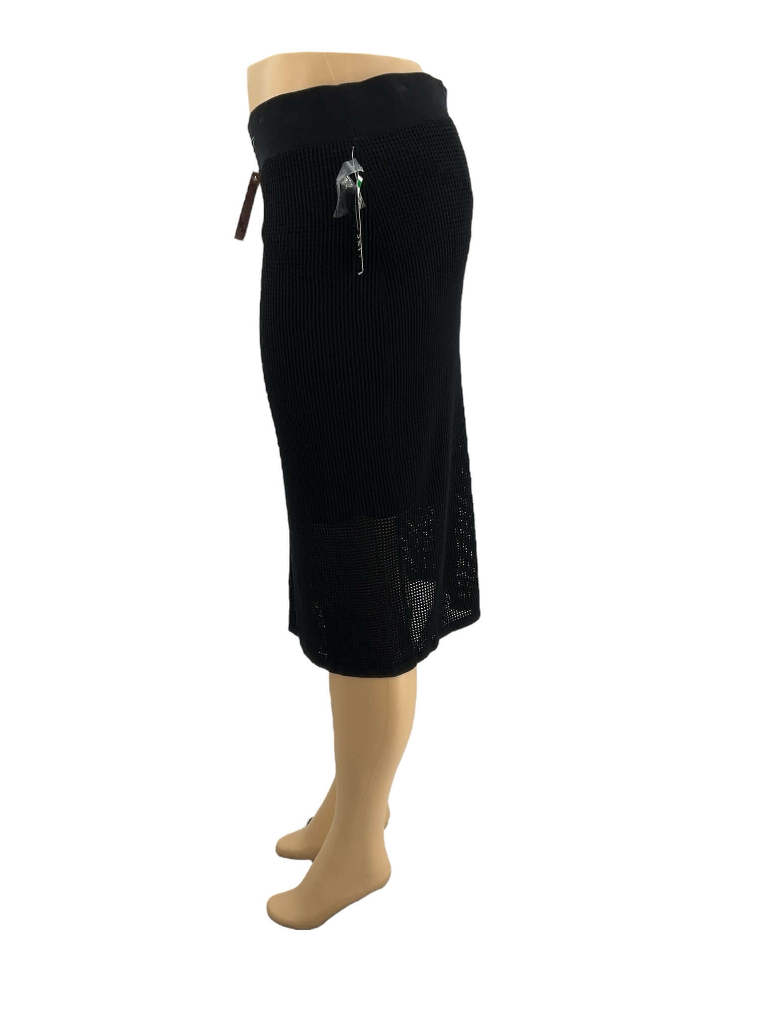 INC Black Waffle Knit Skirt – Size Large, Excellent Pre-Owned - Margaret’s Fine Consignment