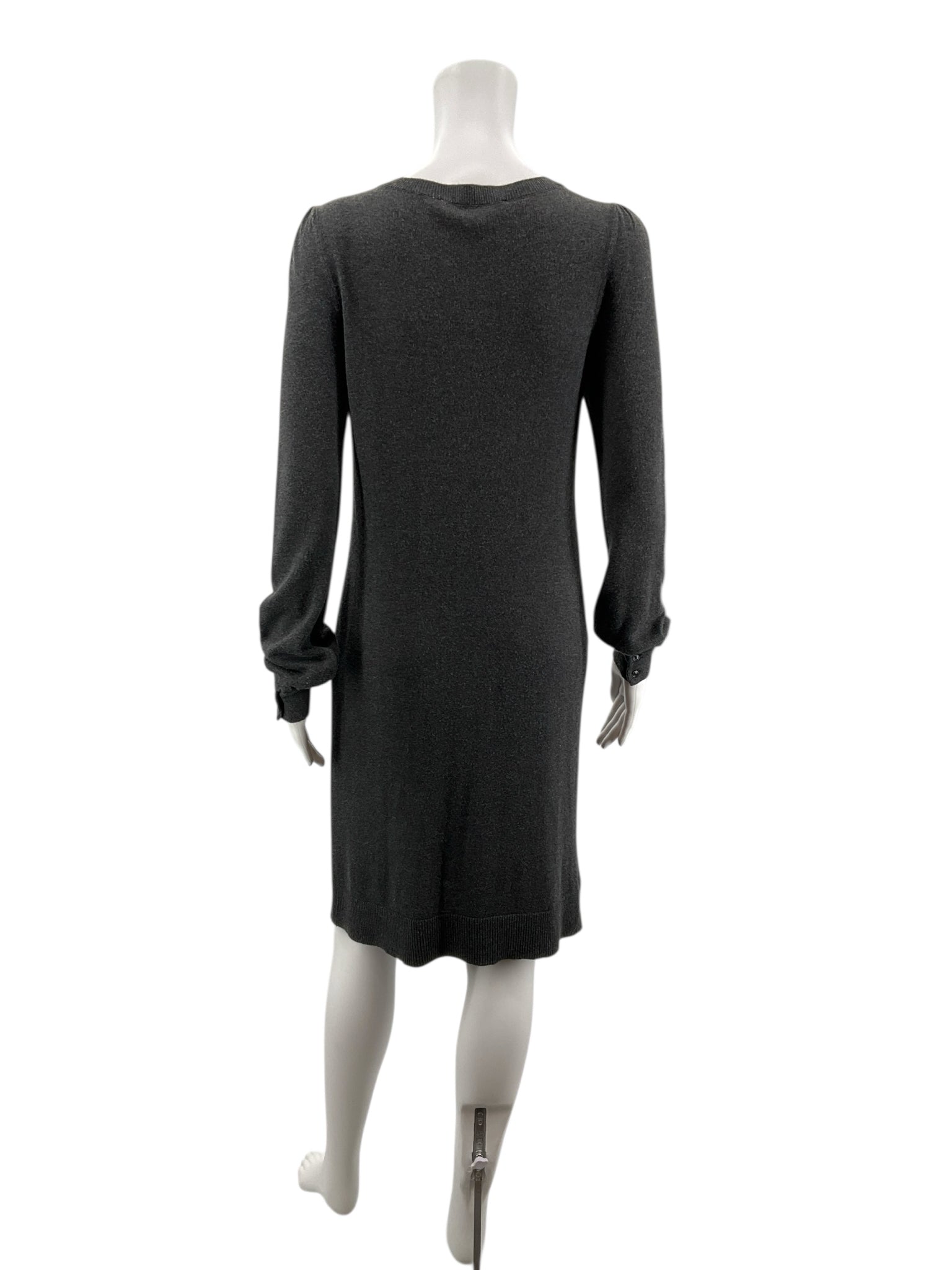 Loft Gray Solid Pre-Owned Ladies Dress - Size Small - Margaret’s Fine Consignment