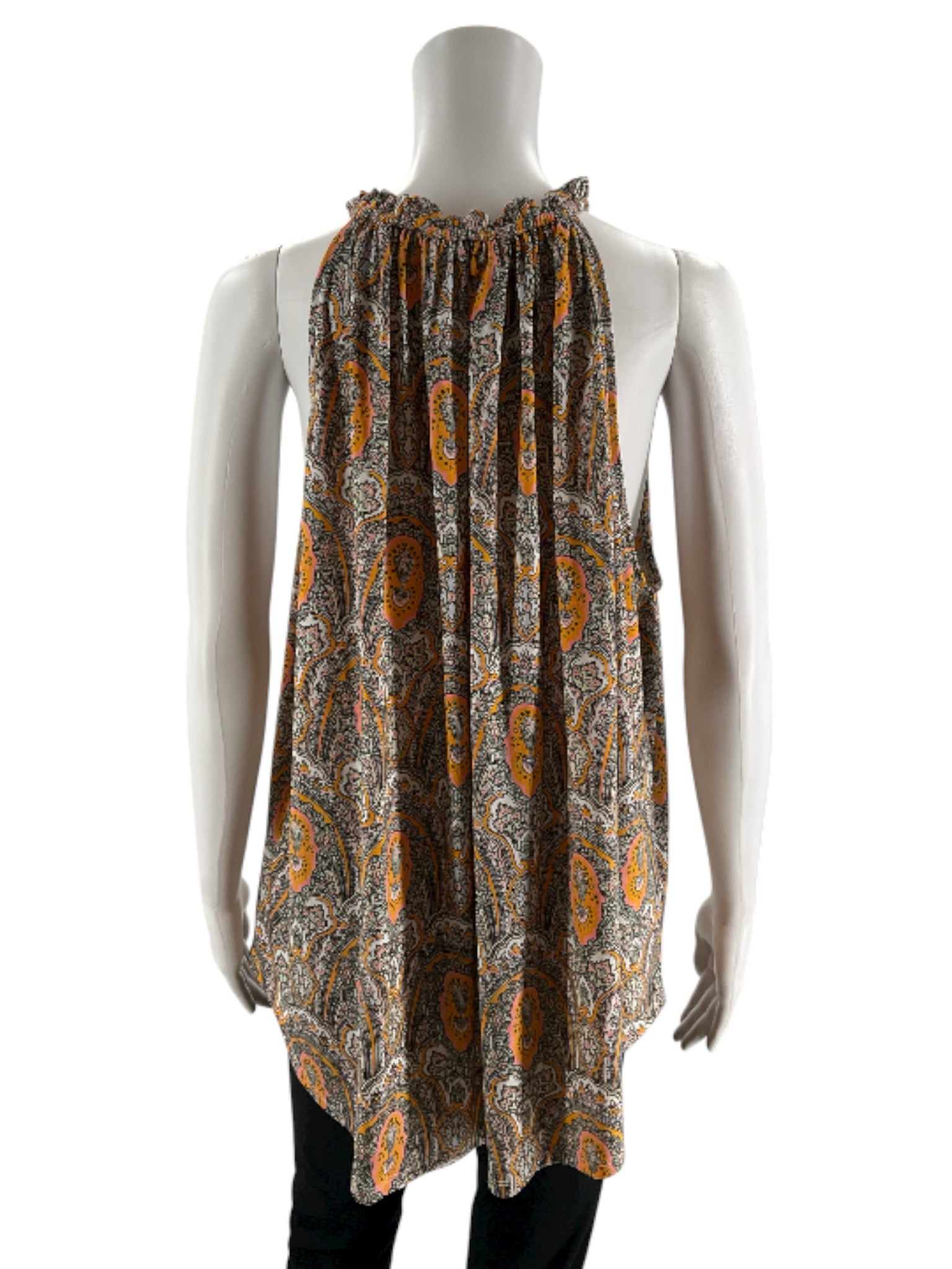 Ann Taylor White, Pink & Yellow Print Top – Women’s Size XL – ONLINE ONLY