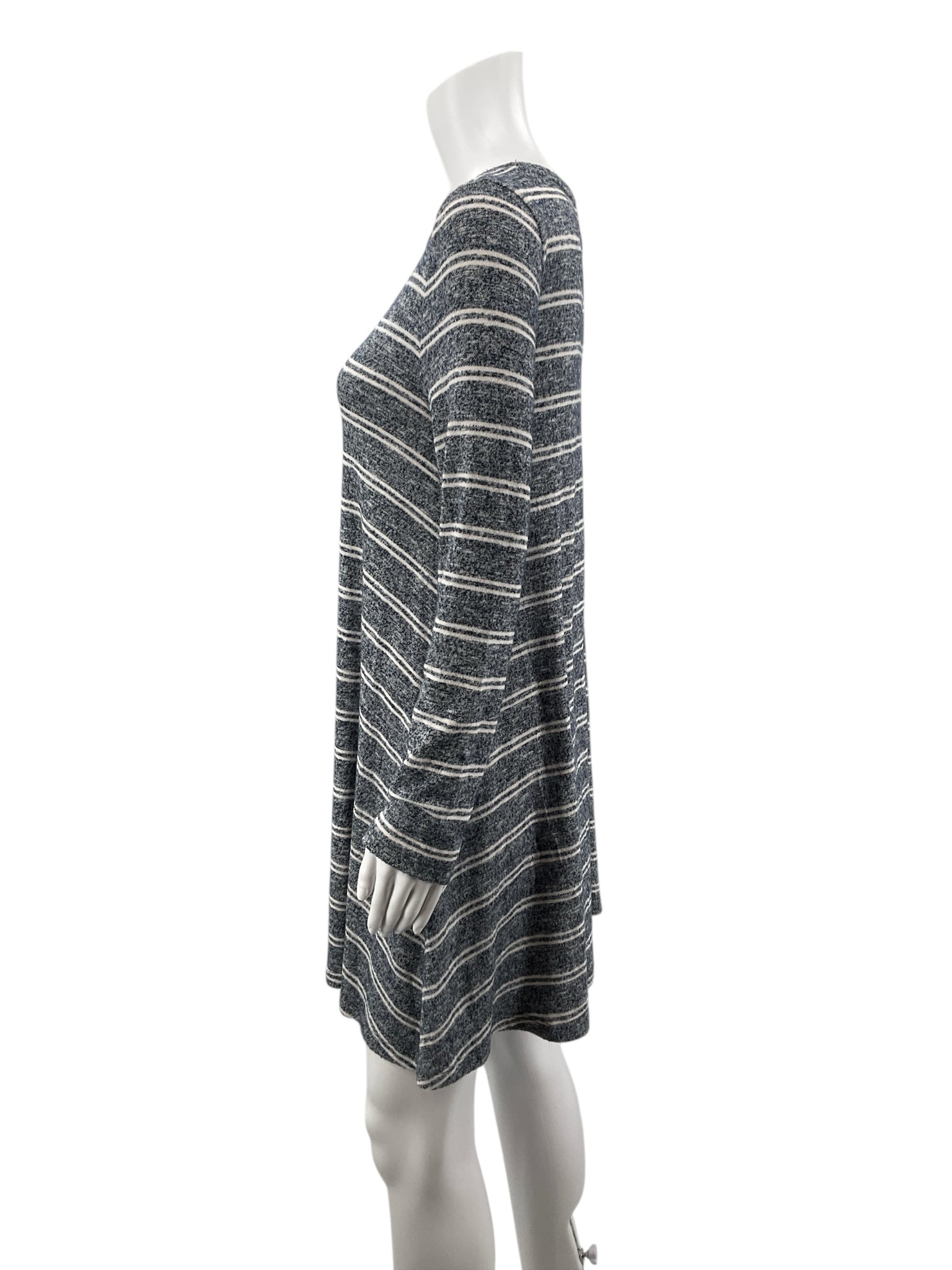 Lou & Gray Blue/Cream Heathered Pre-Owned Ladies Dress - Size Small