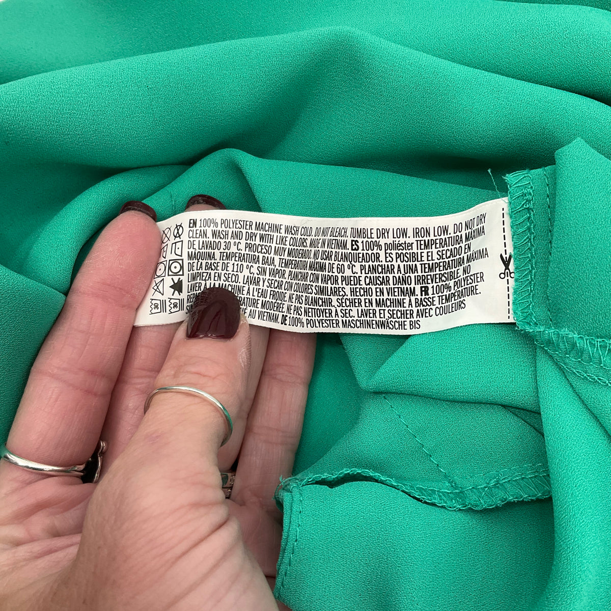 Forever 21 Teal V-Neck Spaghetti Strap Cami Top | Size Small - ONLINE ONLY